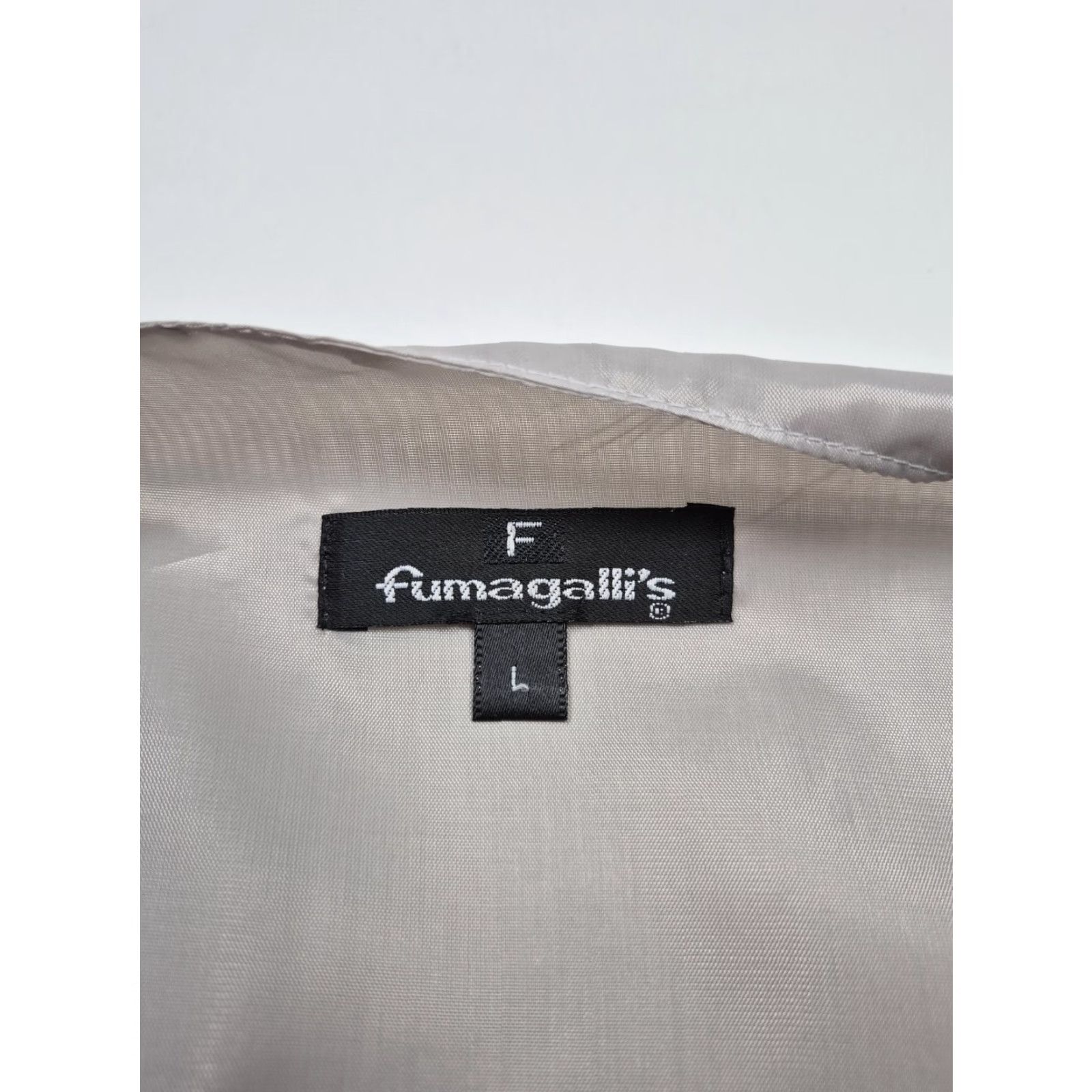 Vintage VINTAGE Fumagalli's Suit Vest Mens L Gray 100% Wool Belted 3 Piece Formal Wedding Size 42R - 4 Thumbnail