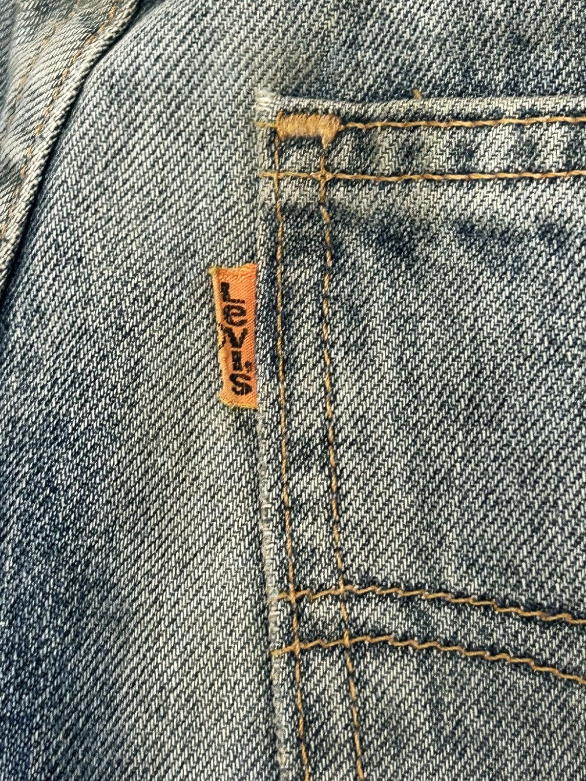 Levi's Vintage Levis 605 Orange Tab Acid Washed Baggy Size US 31 - 18 Thumbnail