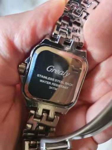 Vintage Vintage 90s black dial luxury style quartz silver watch Size ONE SIZE - 3 Thumbnail