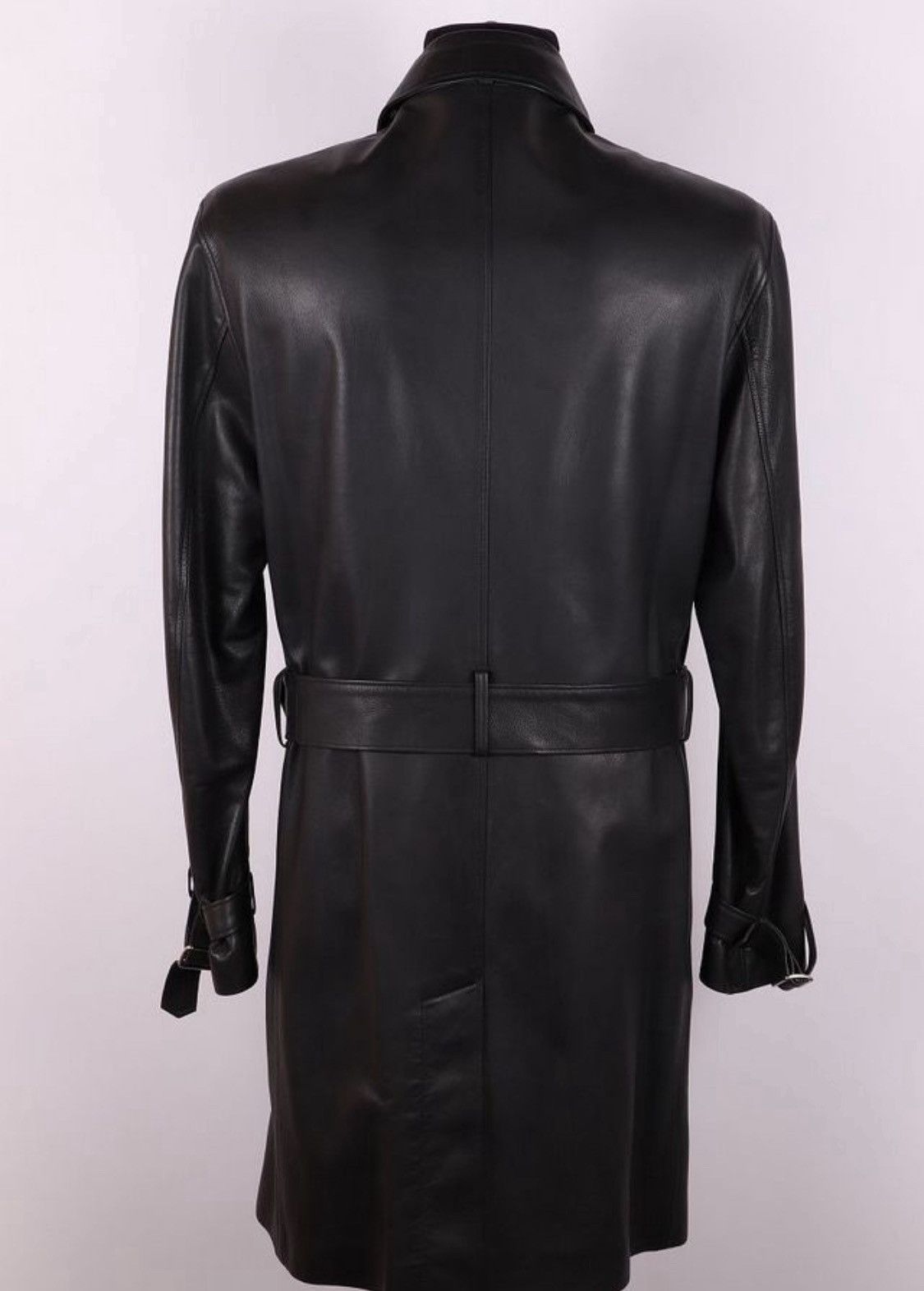 Hermes Hermes Leather Lambskin Belt Detail Biker Trench Coat Size US M / EU 48-50 / 2 - 3 Thumbnail