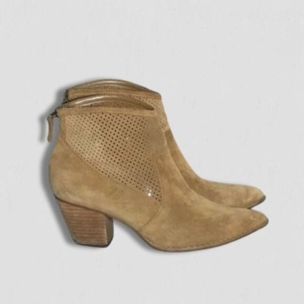 Treasure & Bond Treasure & Bond Ankle Boots Suede Leather Zip Caramel sz 8 Size US 8 / IT 38 - 3 Thumbnail