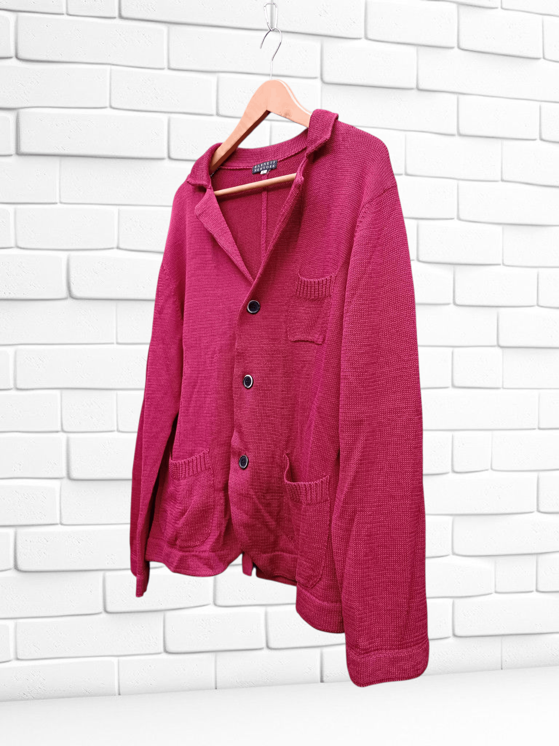 Japanese Brand Barney New York Vintage Knit Blazer Size US M / EU 48-50 / 2 - 2 Thumbnail