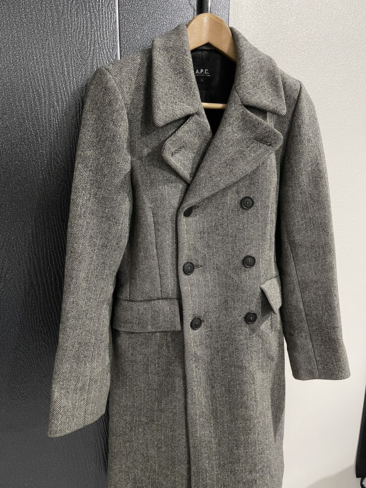 A.P.C. Vintage A.P.C Double Breasted Wool Coat Jacket Size S / US 4 / IT 40 - 3 Thumbnail