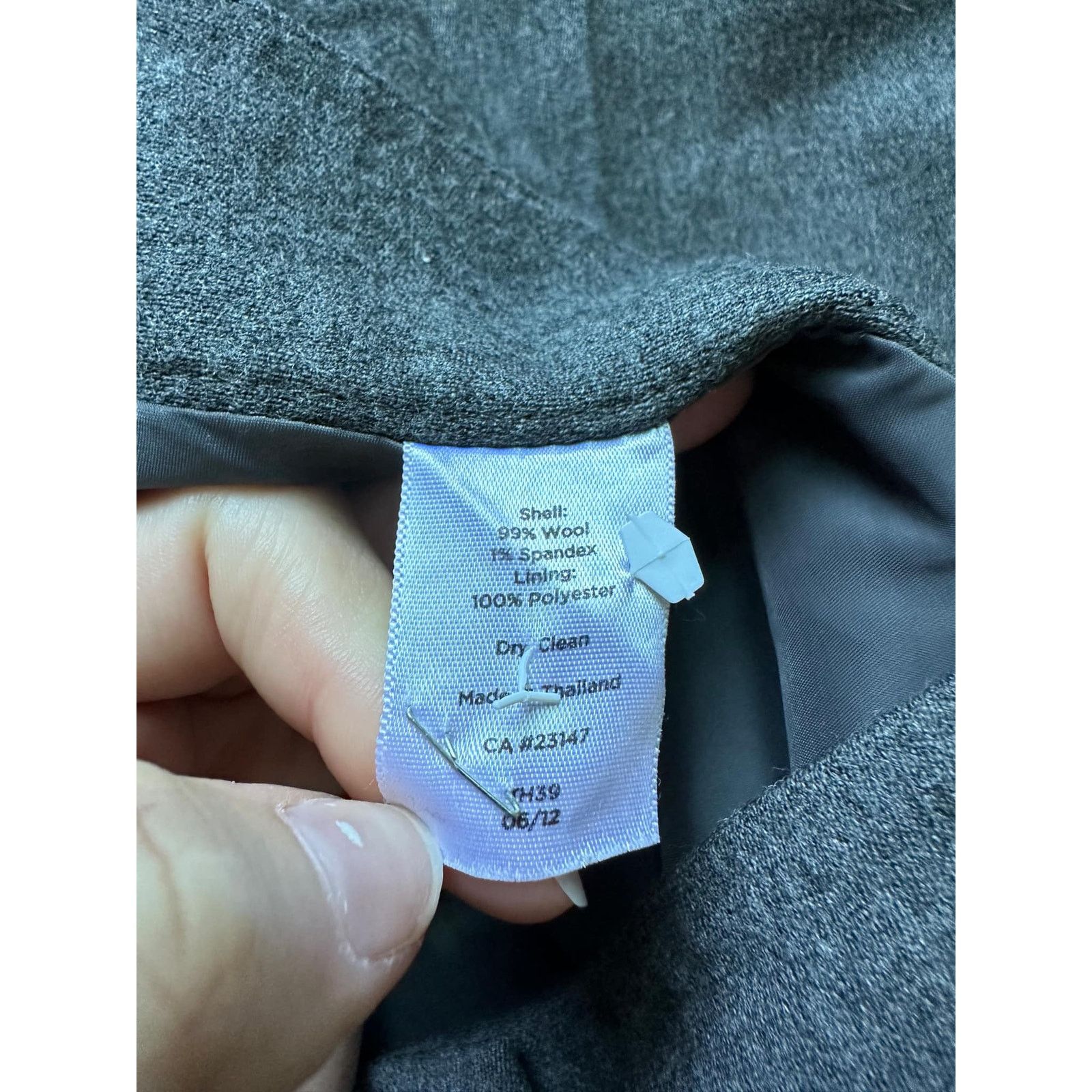 Other Talbots Wool Blend Straight Trouser Pants Gray Women's 18 Size 40" / US 18 - 5 Thumbnail