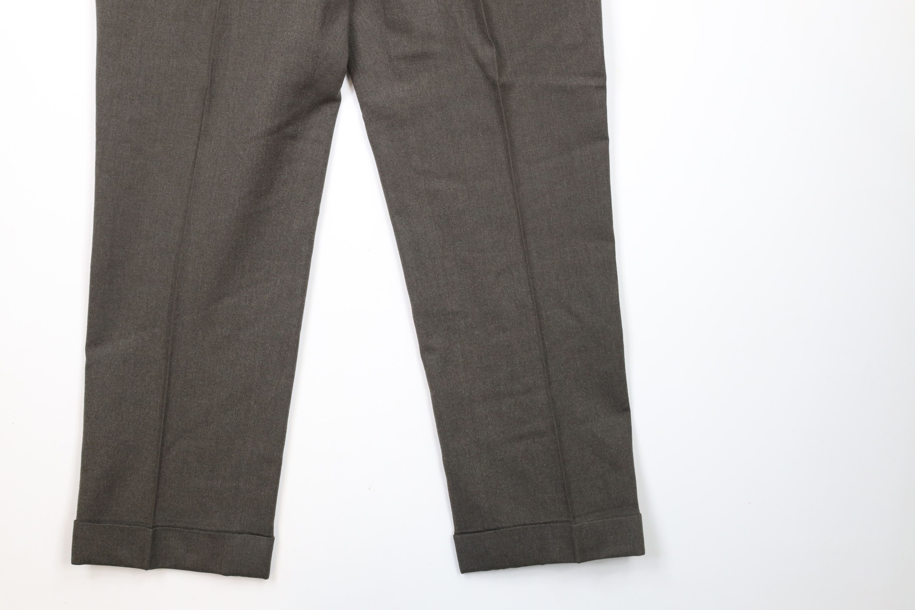 Brooks Brothers × Vintage Vintage 70s Brooks Brothers Chino Pants Trousers Green USA Size US 34 / EU 50 - 4 Thumbnail