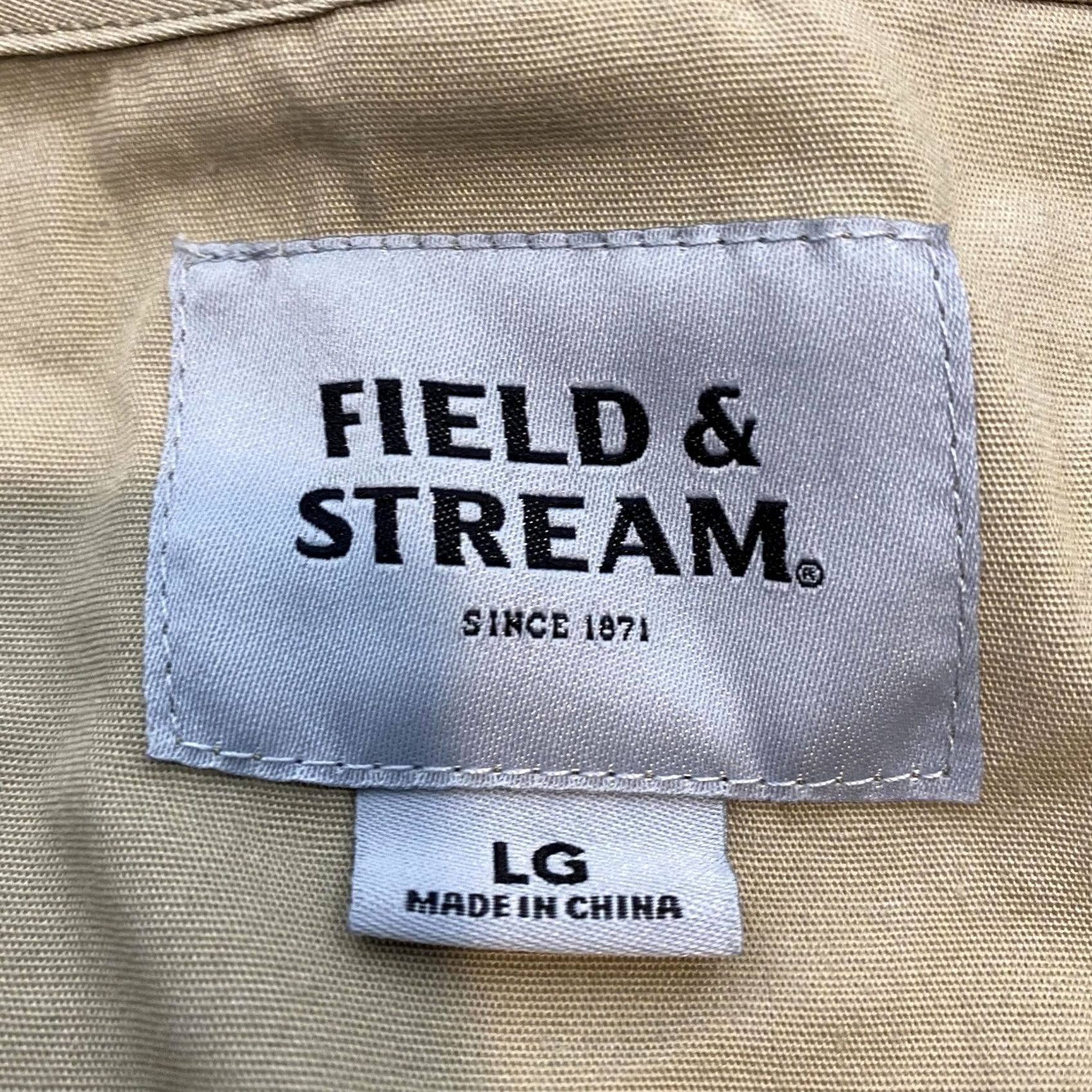 Vintage Field & Stream Vest Mens Large Beige Canvas Utility Fishing Hunting Pockets Size US L / EU 52-54 / 3 - 4 Thumbnail