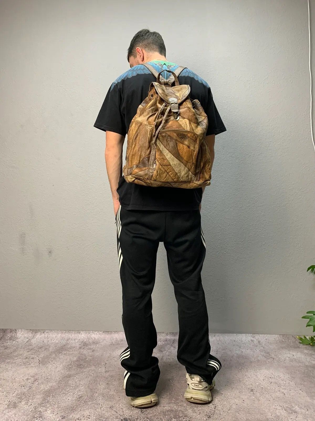 image of Diesel Backpack Sling Bag Vintage Y2K Cargo Bag Multi Pocket in Camo, Men's