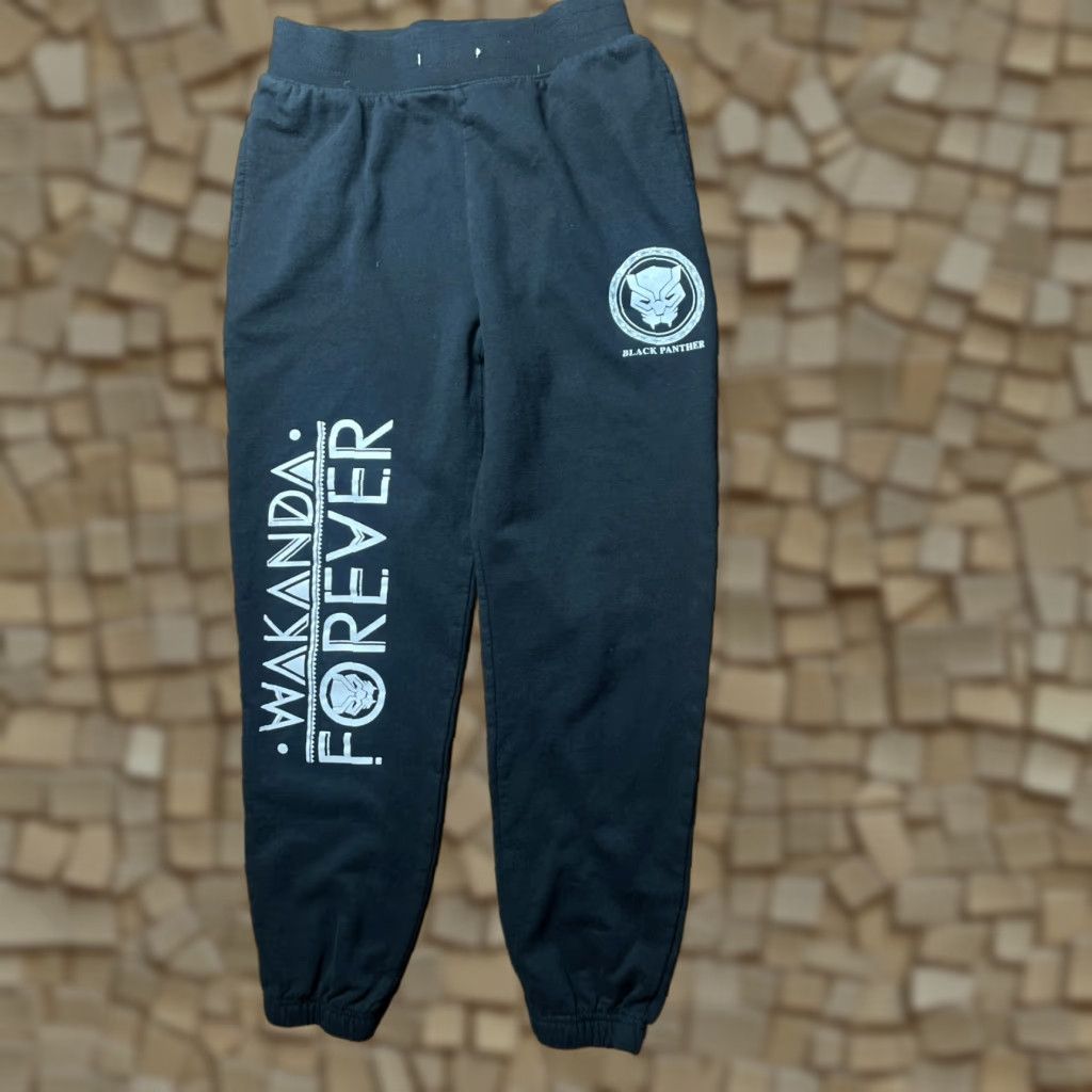 Vintage Marvel Pants Women's Size Medium Black Jogger Wakanda Forever Black Panther Size 27" / US 4 / IT 40 - 1 Thumbnail
