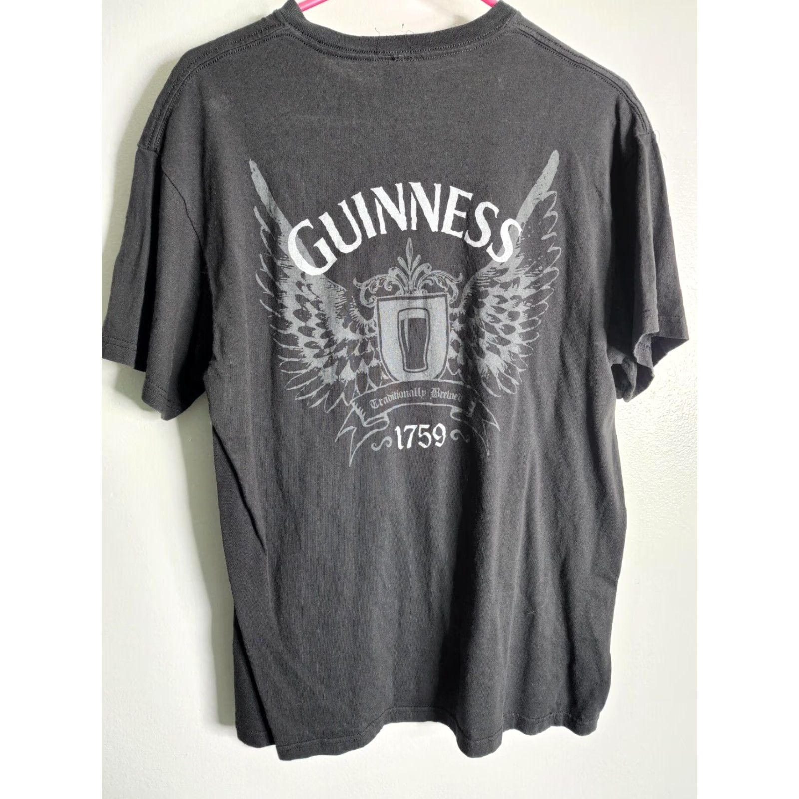 Vintage VINTAGE Guinness Beer Stout T-Shirt Black Adult L Double-Sided Retro Mens Size US L / EU 52-54 / 3 - 2 Thumbnail