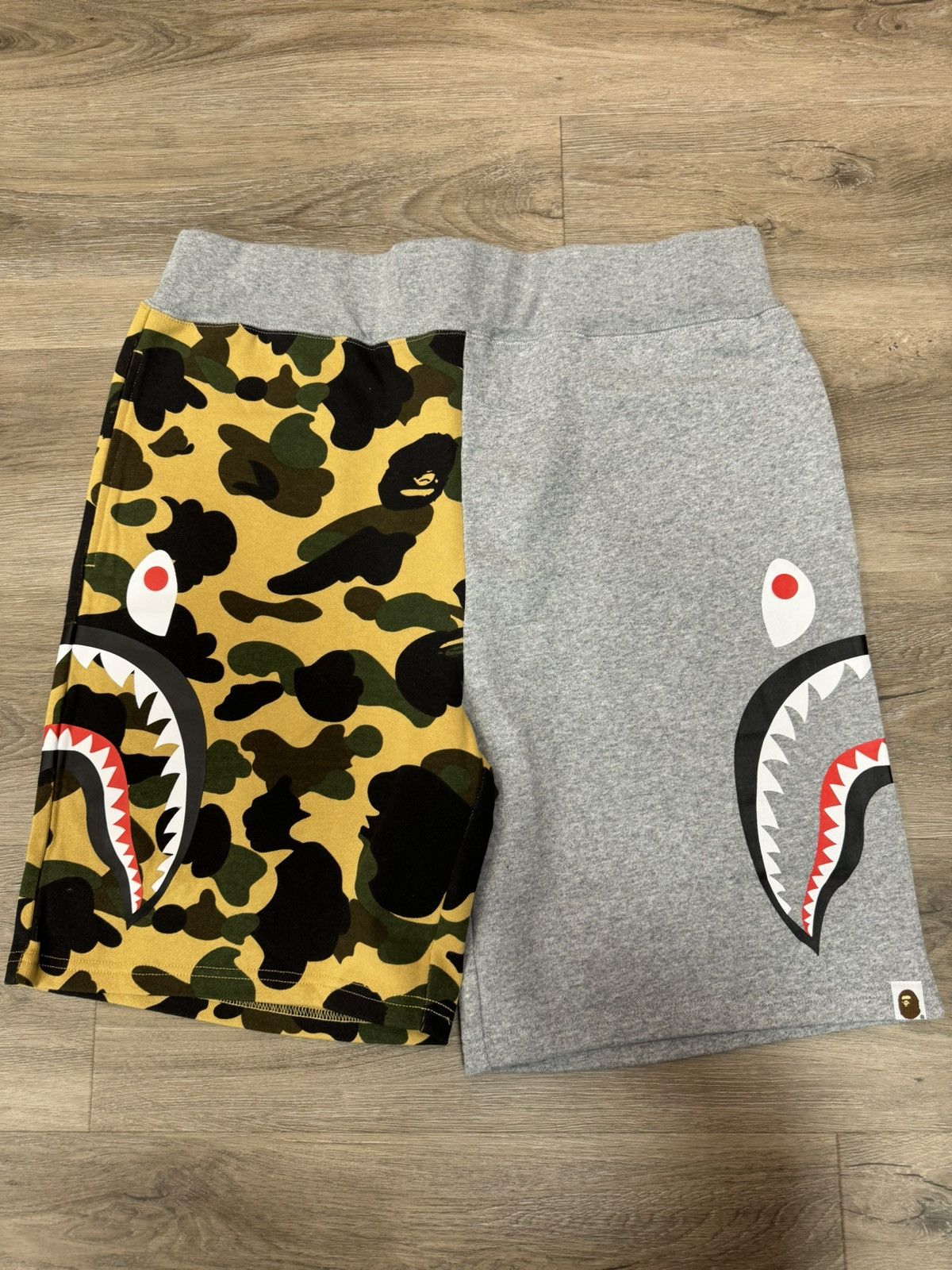 Bape Bape Split Side Shark Shorts Grey 1st Camo XL Grailed