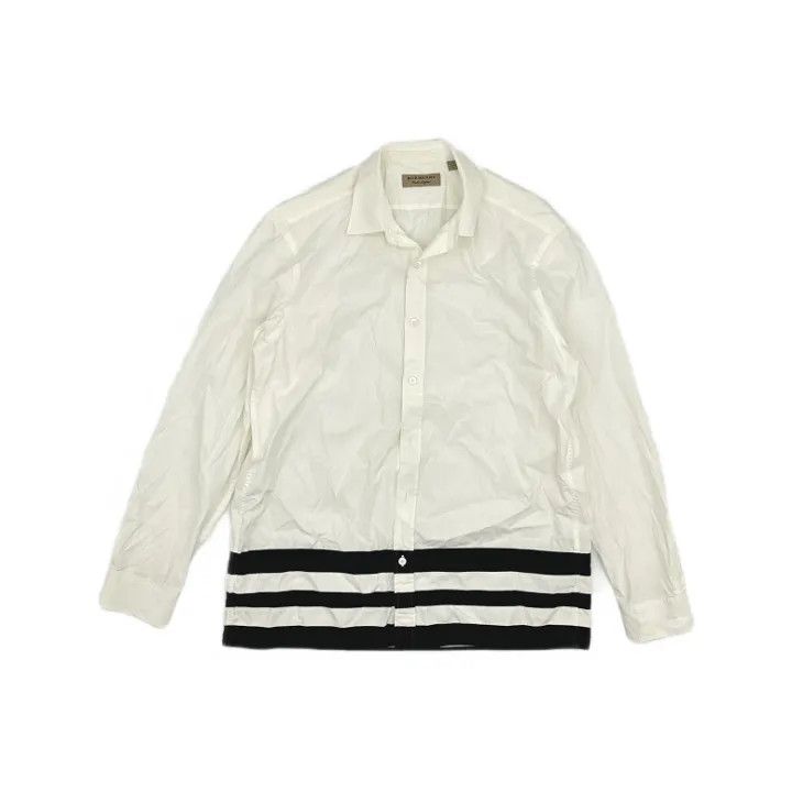 Burberry Burberry Casual Striped Button-Up Long Sleeve Shirt 0079 Size L / US 10 / IT 46 - 1 Thumbnail