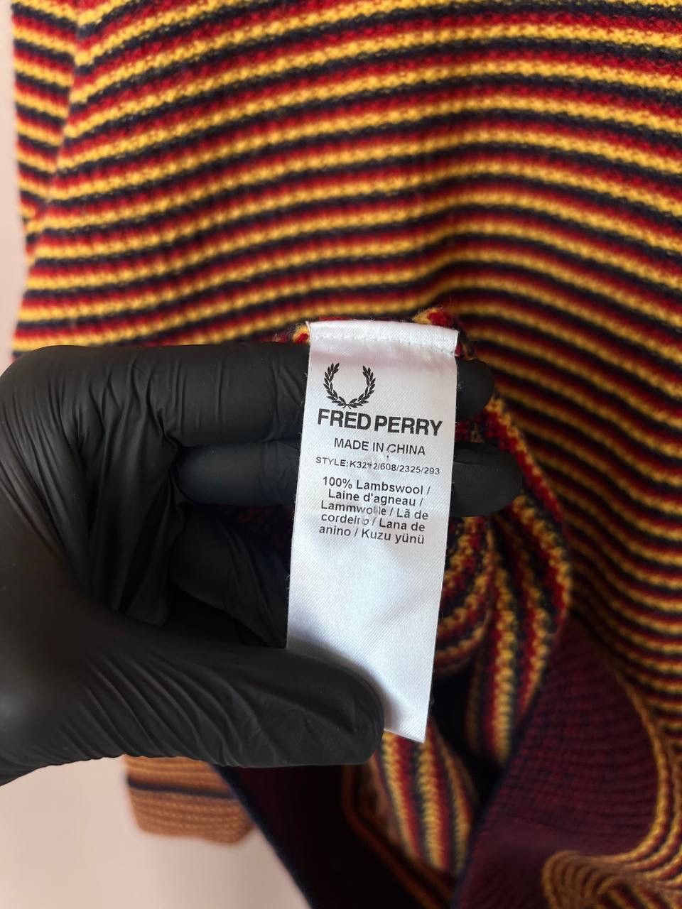 Fred Perry Fred Perry Striped Wool Sweater Man Size L Vintage Jumper Size US L / EU 52-54 / 3 - 11 Thumbnail