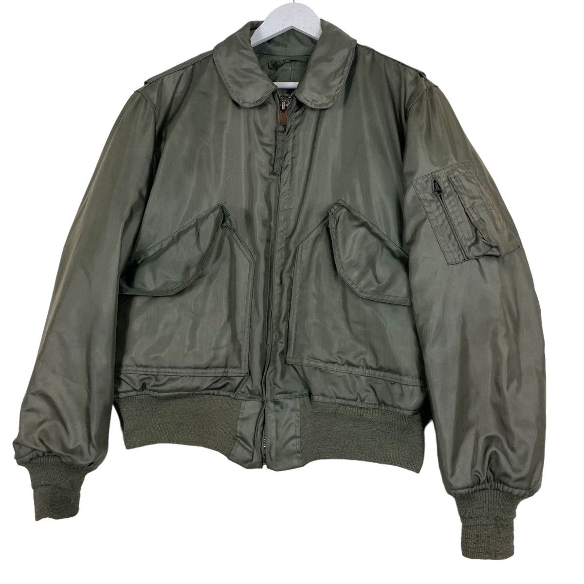 Buzz Rickson's × Vintage 💥80s MA1 ARMY TANKER FLIGHT BOMBER RIOT JACKET Size US M / EU 48-50 / 2 - 2 Thumbnail