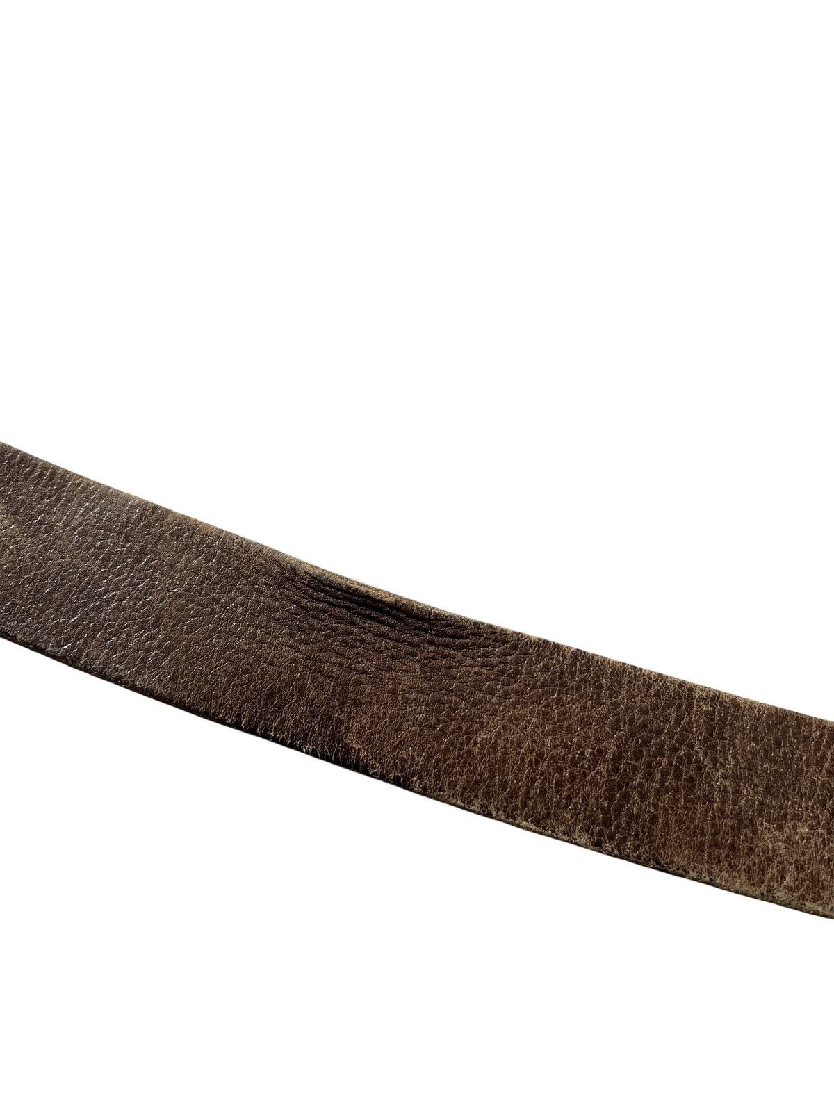 Tornado Mart 2000s Tornado Mart Patina Leather Belt Size 30 - 10 Thumbnail