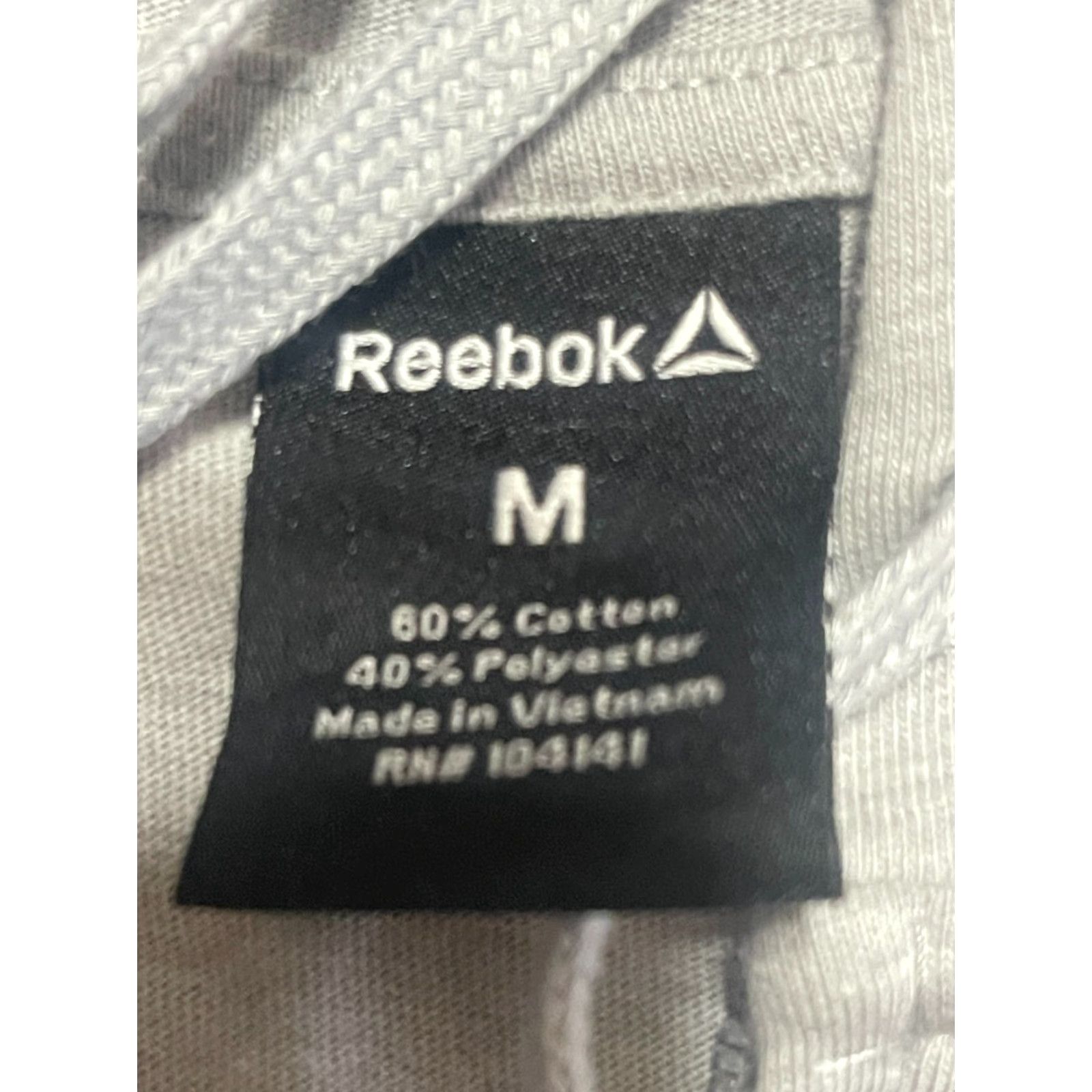 Reebok Reebok Hoodie Women’s Size M Gray Full Zip Long Sleeve Drawstring Casual Regular Modern 90s? No. Size M / US 6-8 / IT 42-44 - 5 Thumbnail
