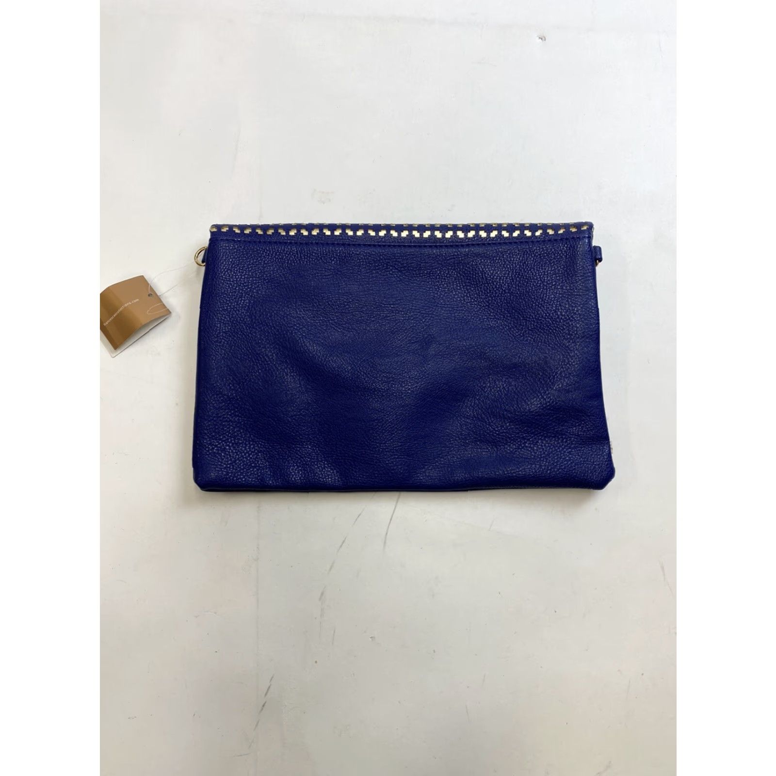 Vintage Francescas Clutch Purse Blue NWT Women Faux Leather Pockets Flap Zipper Closure Clutch Purse Size ONE SIZE - 3 Thumbnail