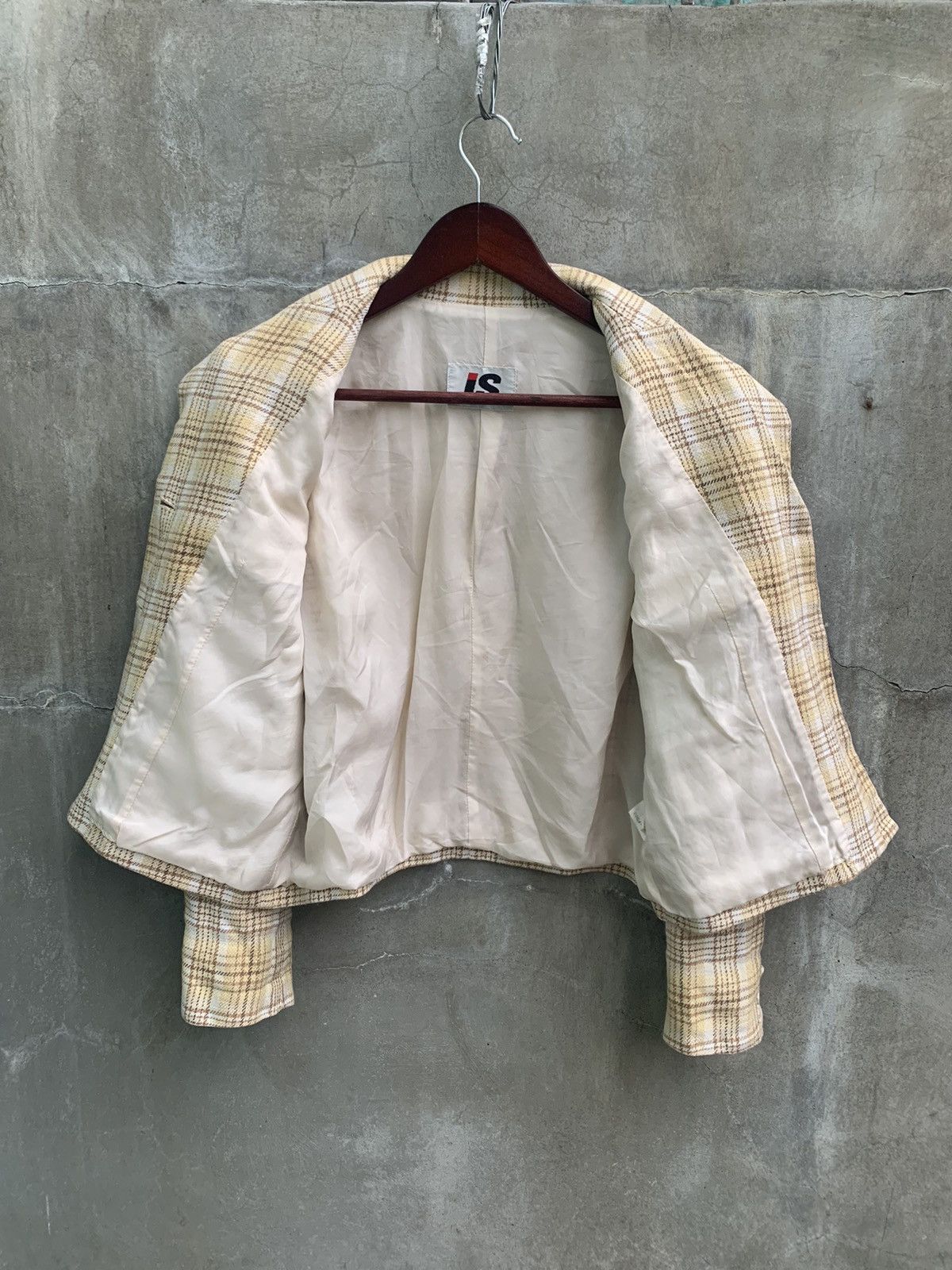 Issey Miyake Hemp Checkered Four Pocket Blazer Size M / US 6-8 / IT 42-44 - 8 Thumbnail