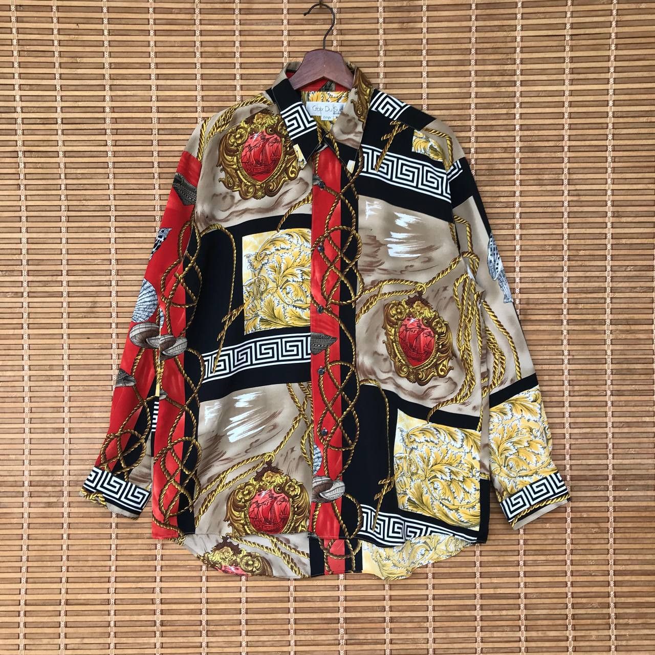 Japanese Brand × Vintage CROIX DU SUD COUTURE BARAQUE SHIRT Size US L / EU 52-54 / 3 - 4 Thumbnail