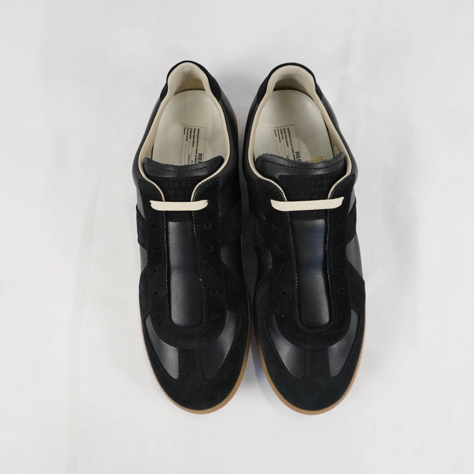 Maison Margiela Maison Margiela GAT Replica Black 11 44 Low Tops Gum Size US 11 / EU 44 - 4 Thumbnail