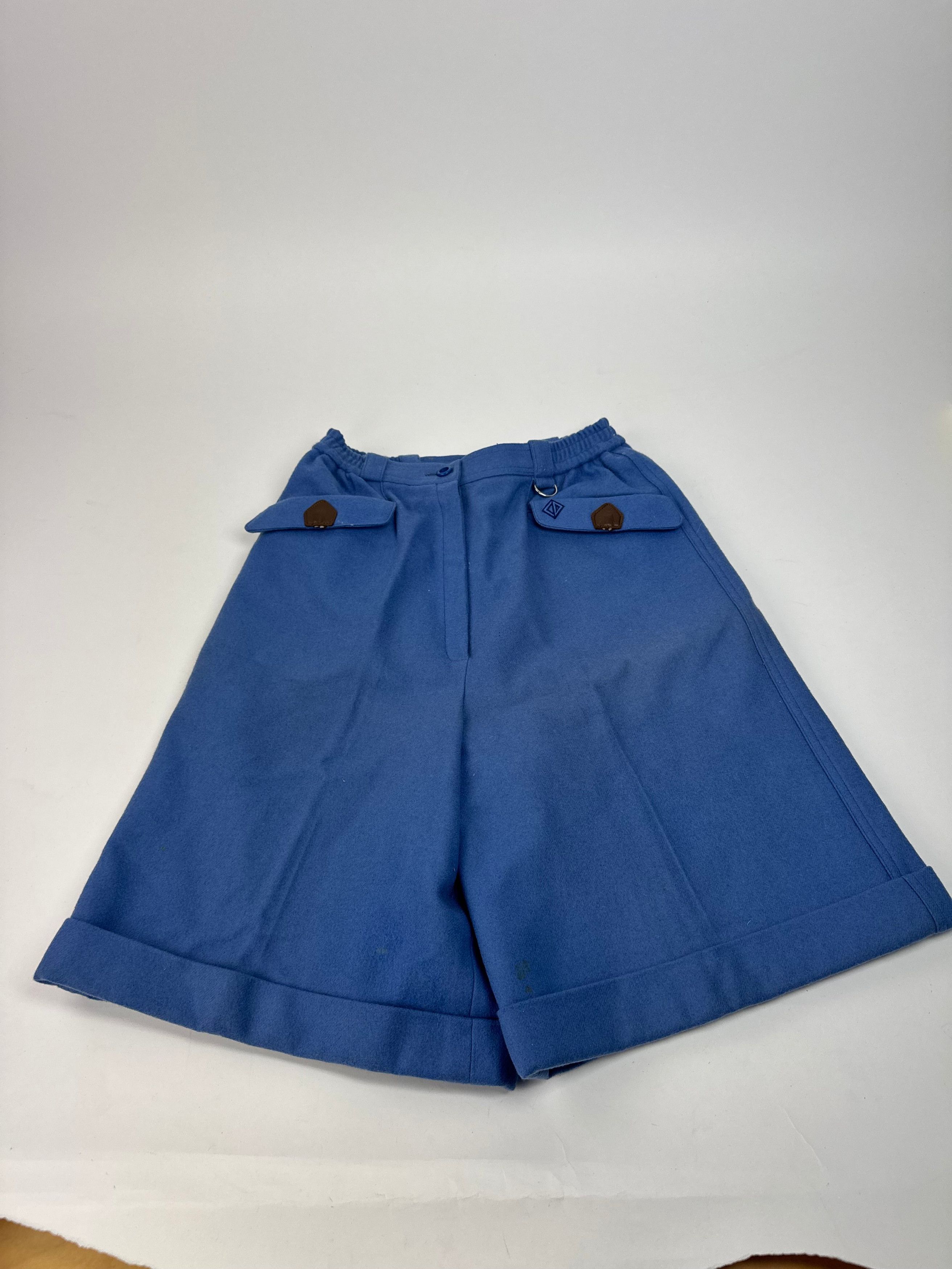 Dior Vintage Wool Shorts M Blue Size 27" / US 4 / IT 40 - 1 Thumbnail