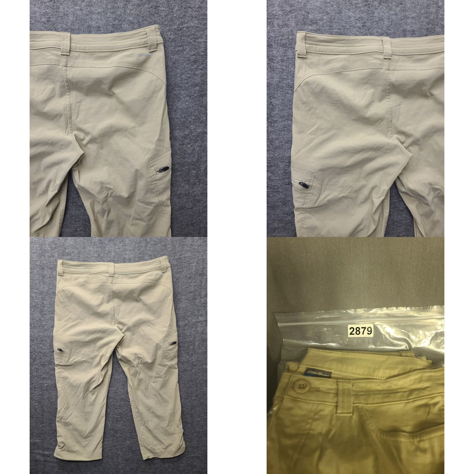 Eddie Bauer Eddie Bauer Capri Pants Womens 4x20 Relaxed Mid Rise Outdoors Hiking Beige Nylon Spandex Pockets Capris Size ONE SIZE - 9 Thumbnail