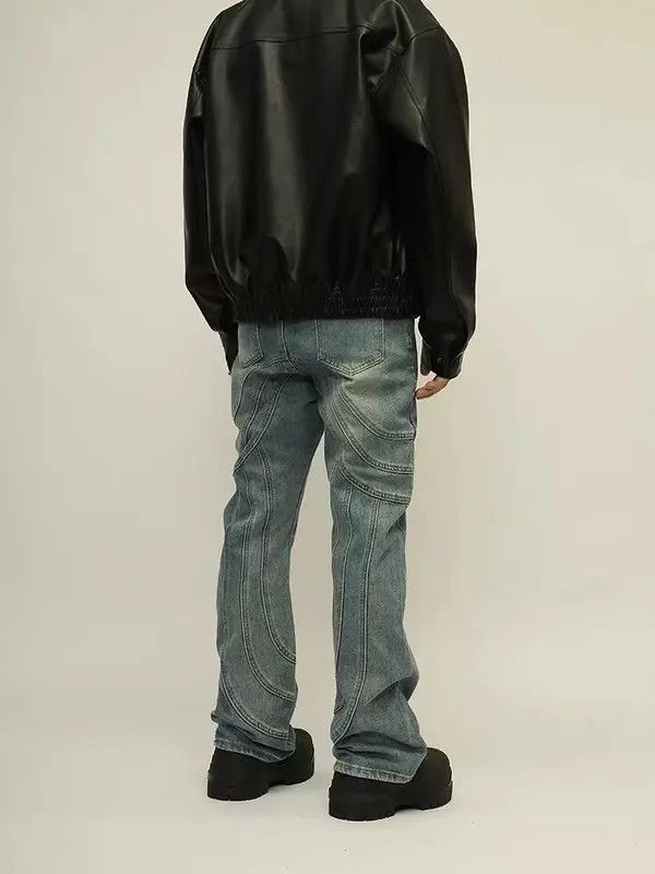 VIBE Retro splash-ink bootcut straight-leg jeans Size US 32 / EU 48 - 4 Thumbnail
