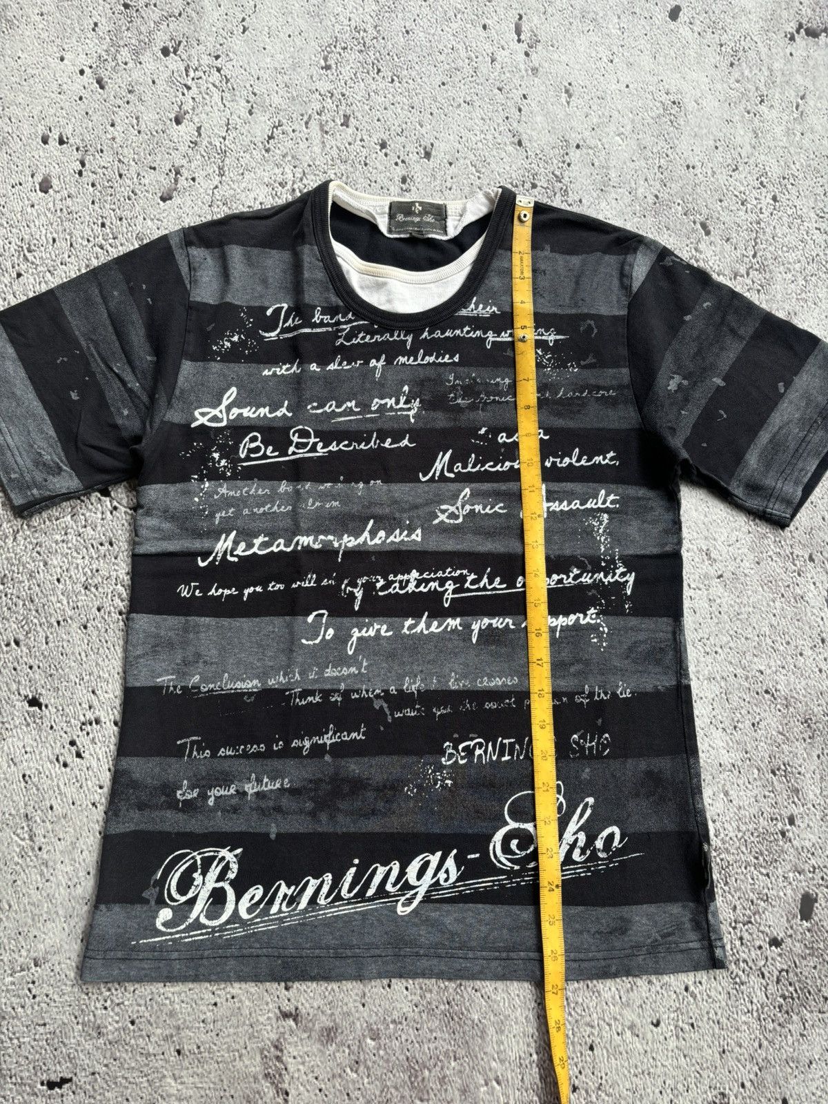 Hysteric Glamour Y2k Double layer berning sho stripe ifsix punk style Tshirt Size US L / EU 52-54 / 3 - 9 Thumbnail