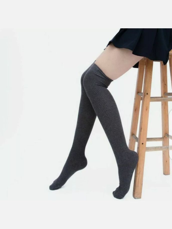 Societe Anonyme Ladies Top Stay Up Thigh High Over the Knee Socks Size ONE SIZE - 2 Thumbnail