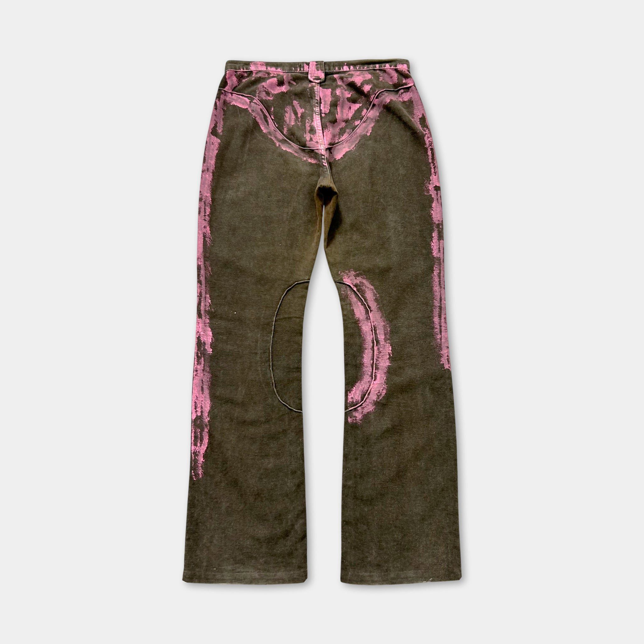 Just Cavalli Just Cavalli 2000's Paint Splatter Brown Pants Size US 30 / EU 46 - 4 Thumbnail