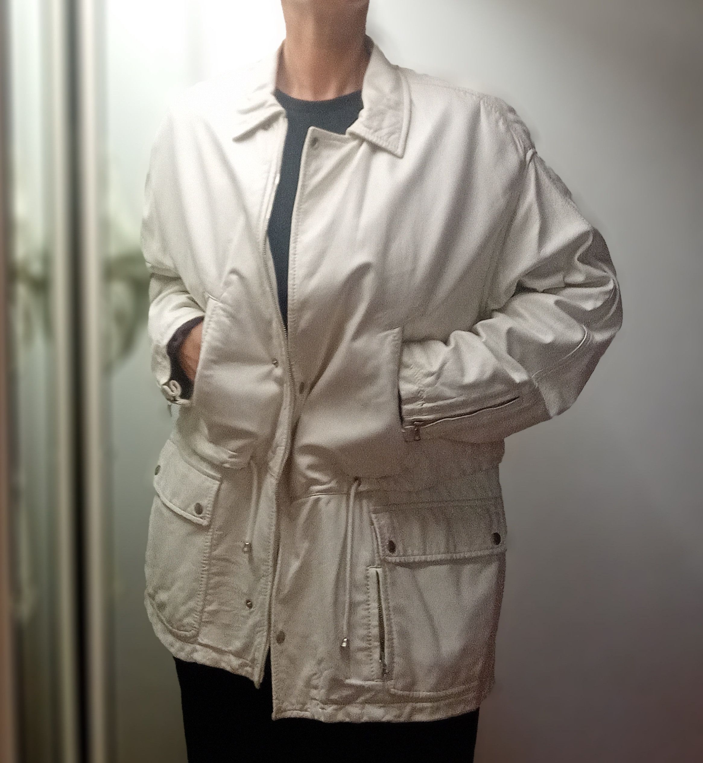Valentino Vintage Valentino Pelle Lambskin Field Jacket Archive 90s Size US XL / EU 56 / 4 - 15 Thumbnail