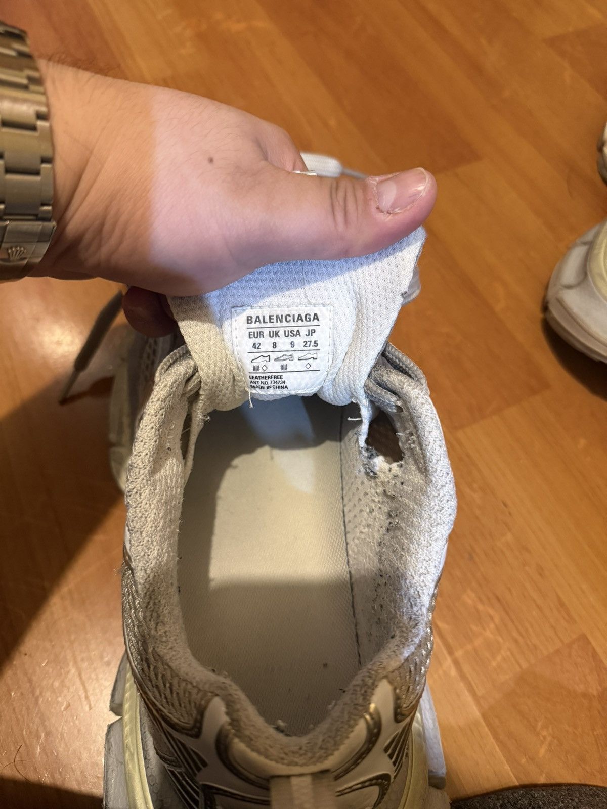 Balenciaga Balenciaga 3xl eggshell Size US 9 / EU 42 - 5 Thumbnail