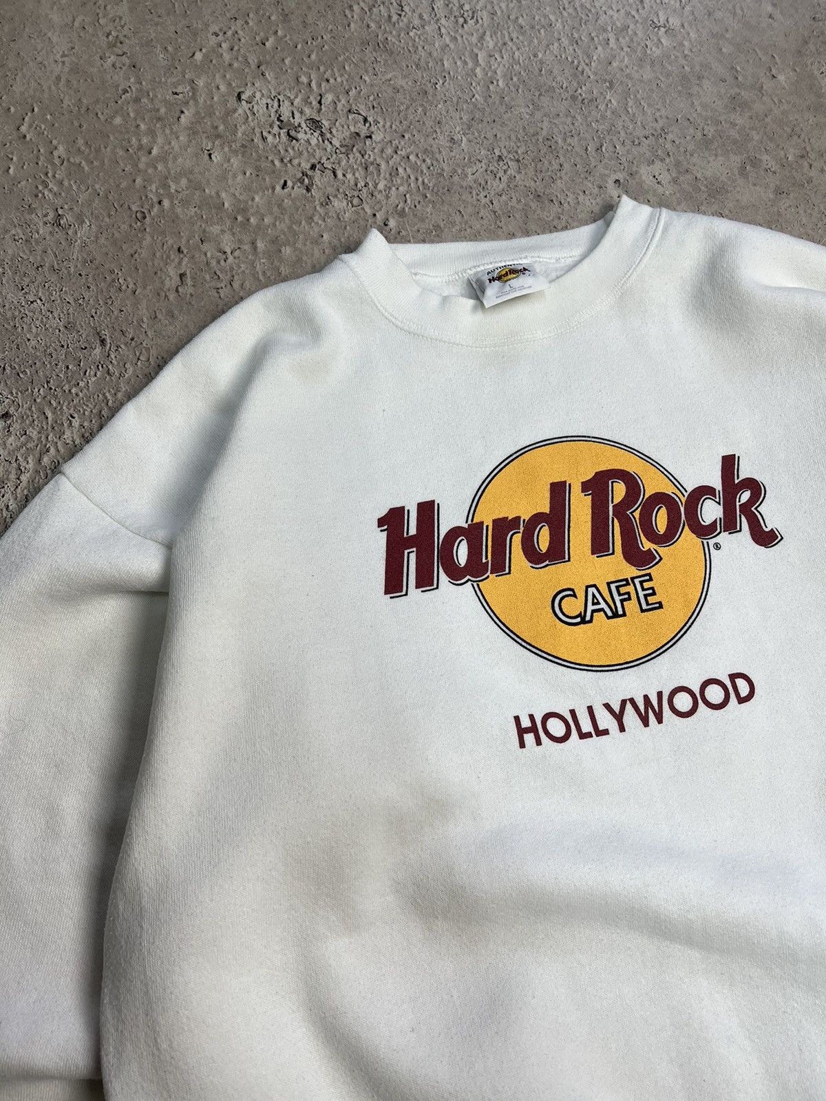 Boy London × Hard Rock Cafe Vintage streetwear Hard Rock Sweatshirt Hollywood 1990s Size US L / EU 52-54 / 3 - 7 Thumbnail