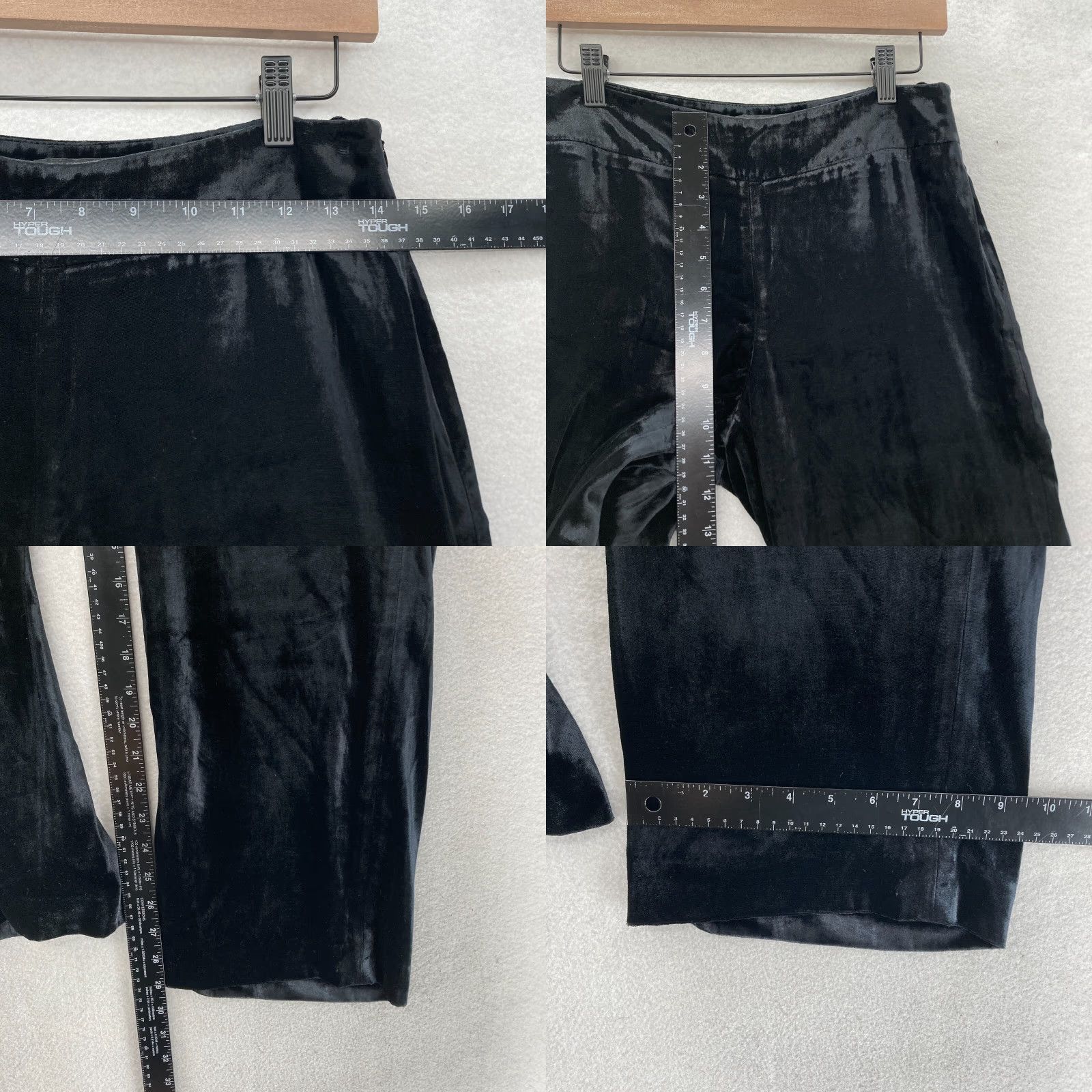 Talbots Talbots Velvet Velour Relaxed Pants Women 2P Petite Side Zip Mid Rise Casual Size 26" / US 2 / IT 38 - 8 Thumbnail