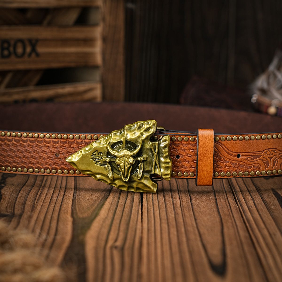 Japanese Brand × Vintage Arrow cowboy buckel belt Size ONE SIZE - 2 Thumbnail