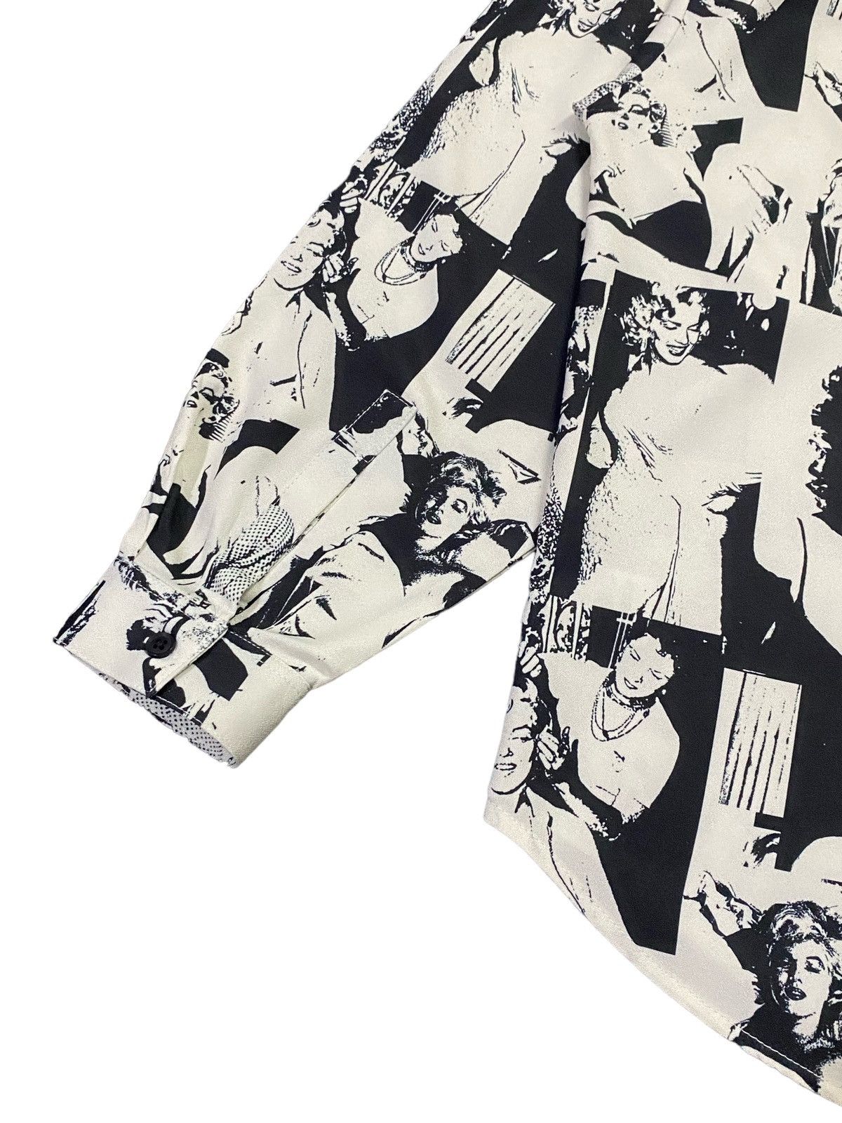Japanese Brand Marilyn Monroe Fullprint Photo Callage Graphic Long Sleeve Size US M / EU 48-50 / 2 - 18 Thumbnail