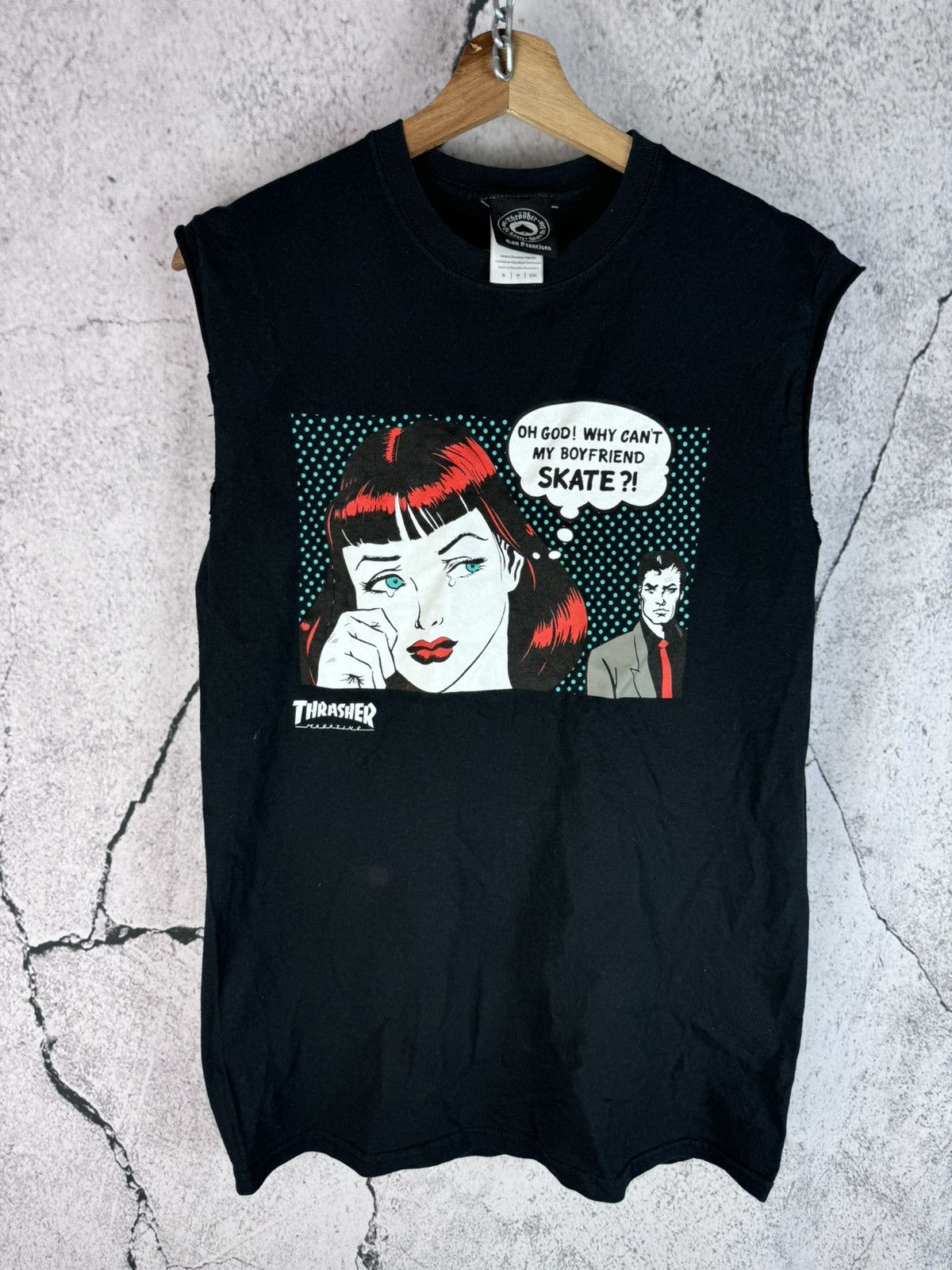 Thrasher Vintage THRASHED Skateboard Style Photo Print T-shirt Size US S / EU 44-46 / 1 - 1 Thumbnail