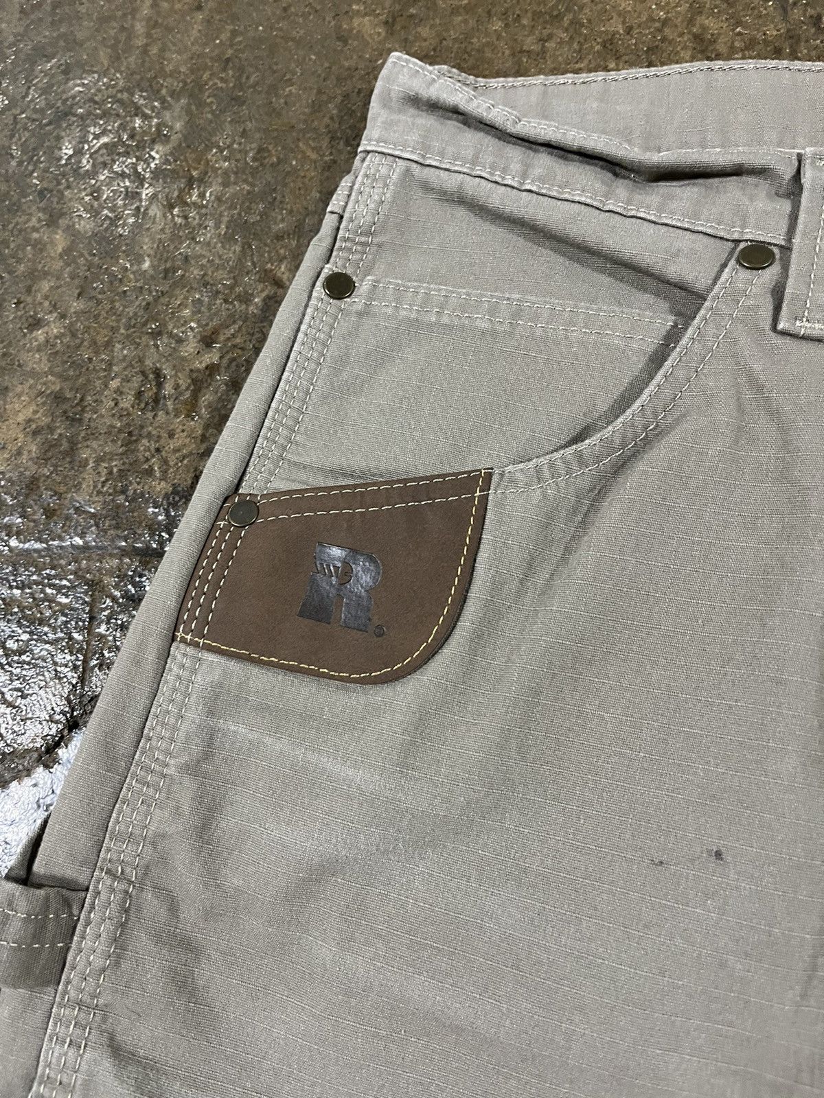 Carhartt × Vintage × Wrangler Crazy Y2K Carhartt Style Wrangler Carpenter Workwear Shorts Size US 32 / EU 48 - 6 Thumbnail