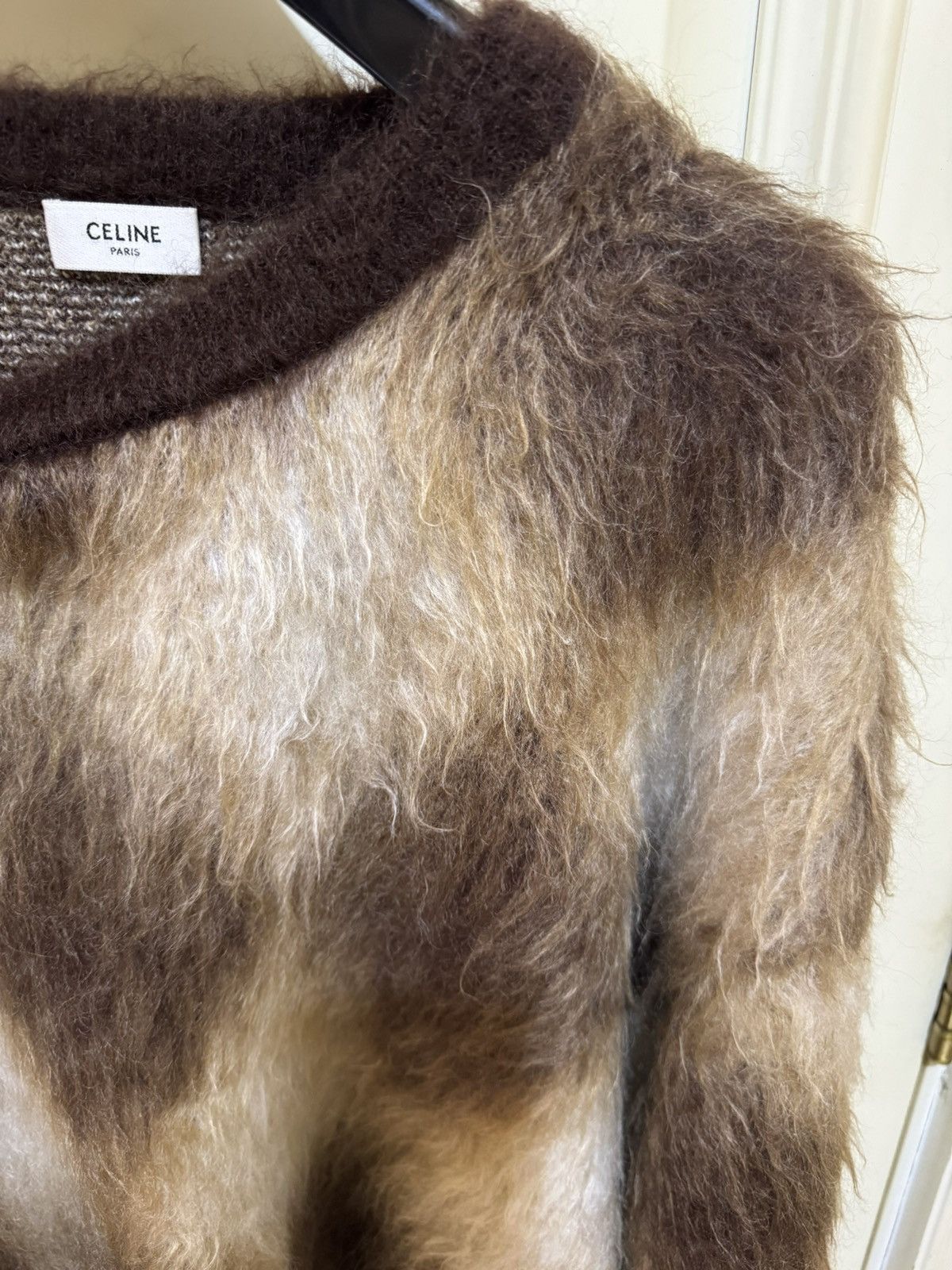Celine Celine cropped mohair sweater Size US S / EU 44-46 / 1 - 4 Thumbnail