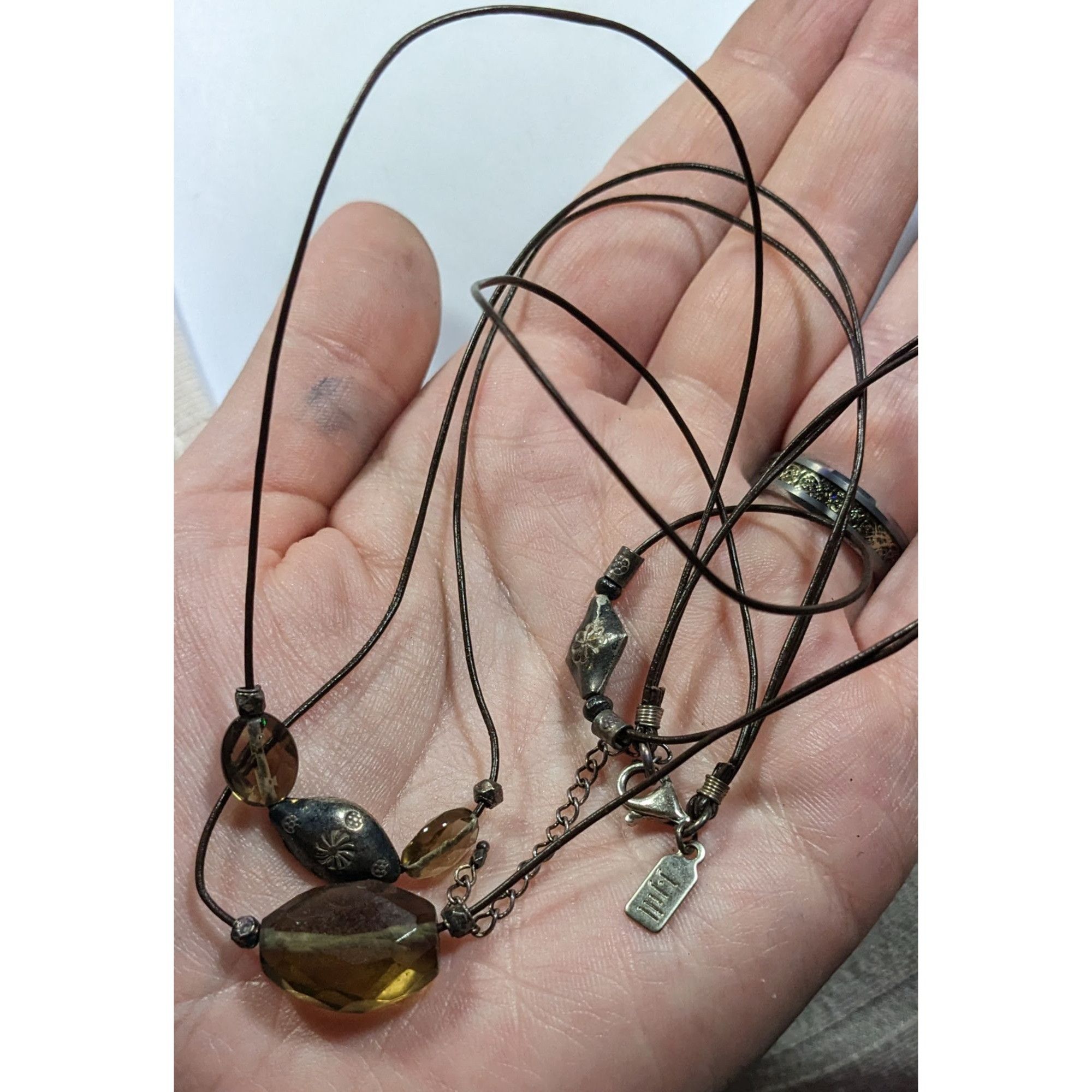Other J.Jill Bohemian Hippie Glass And Metal Layered Pendant Neckl Size ONE SIZE - 3 Thumbnail