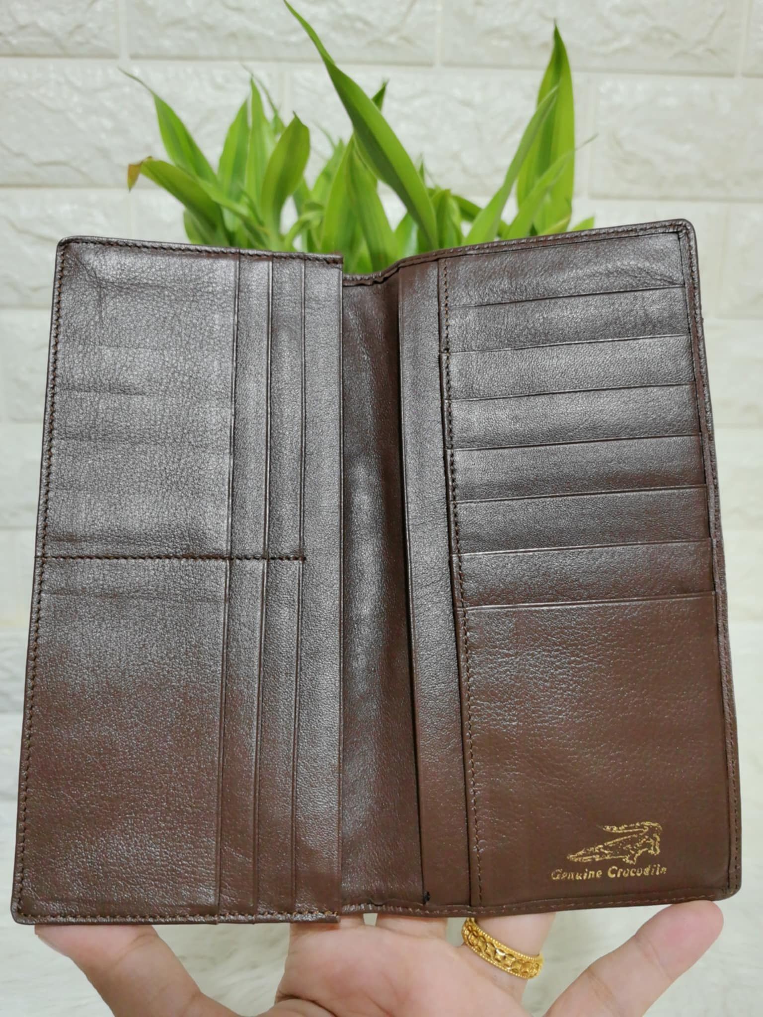 Japanese Brand JAPAN GENUINE CROCODILE LEATHER BI-FOLD LONG WALLET Size ONE SIZE - 4 Thumbnail