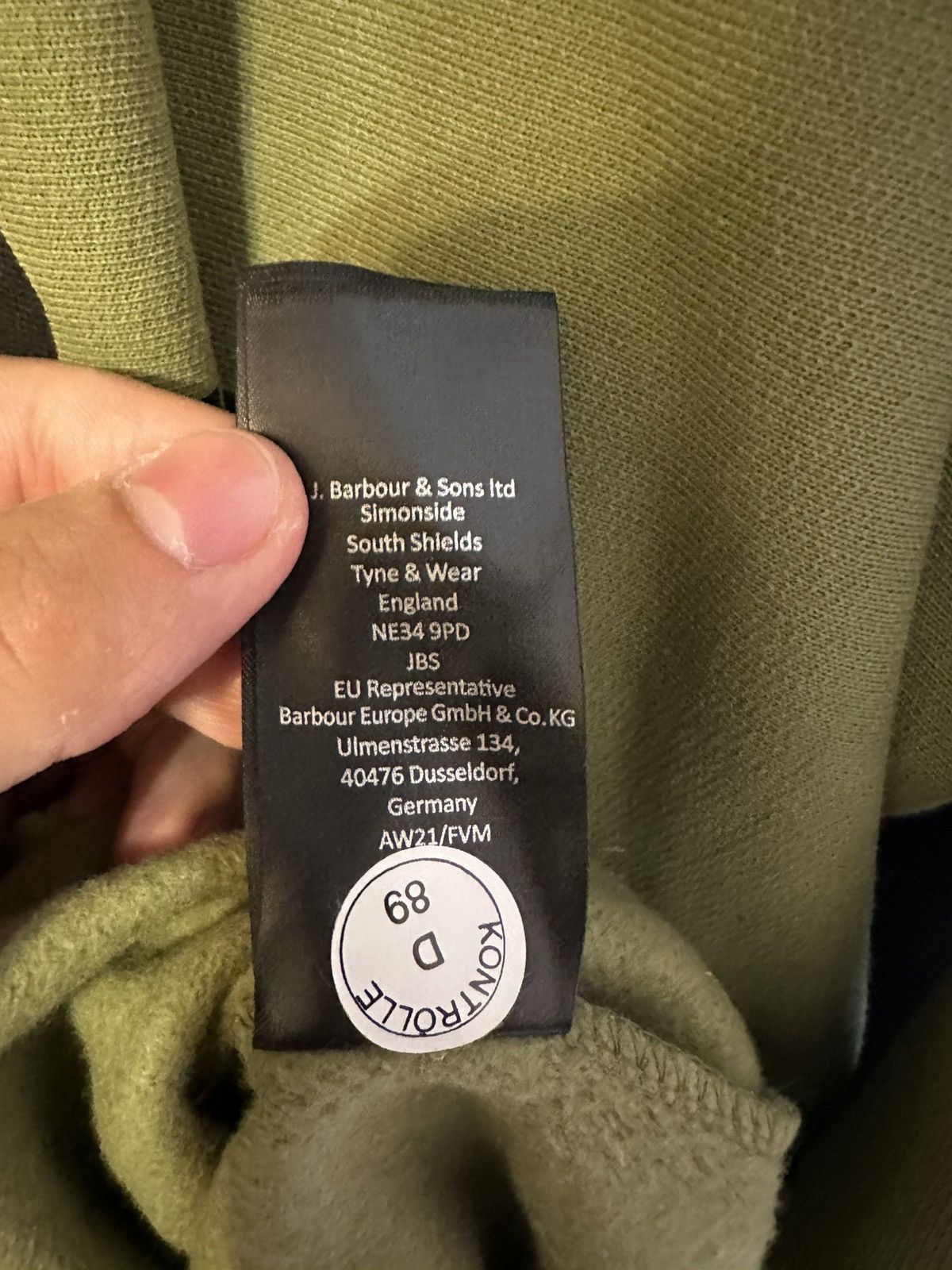 Bape × Barbour Bape Barbour crew Size US L / EU 52-54 / 3 - 9 Thumbnail