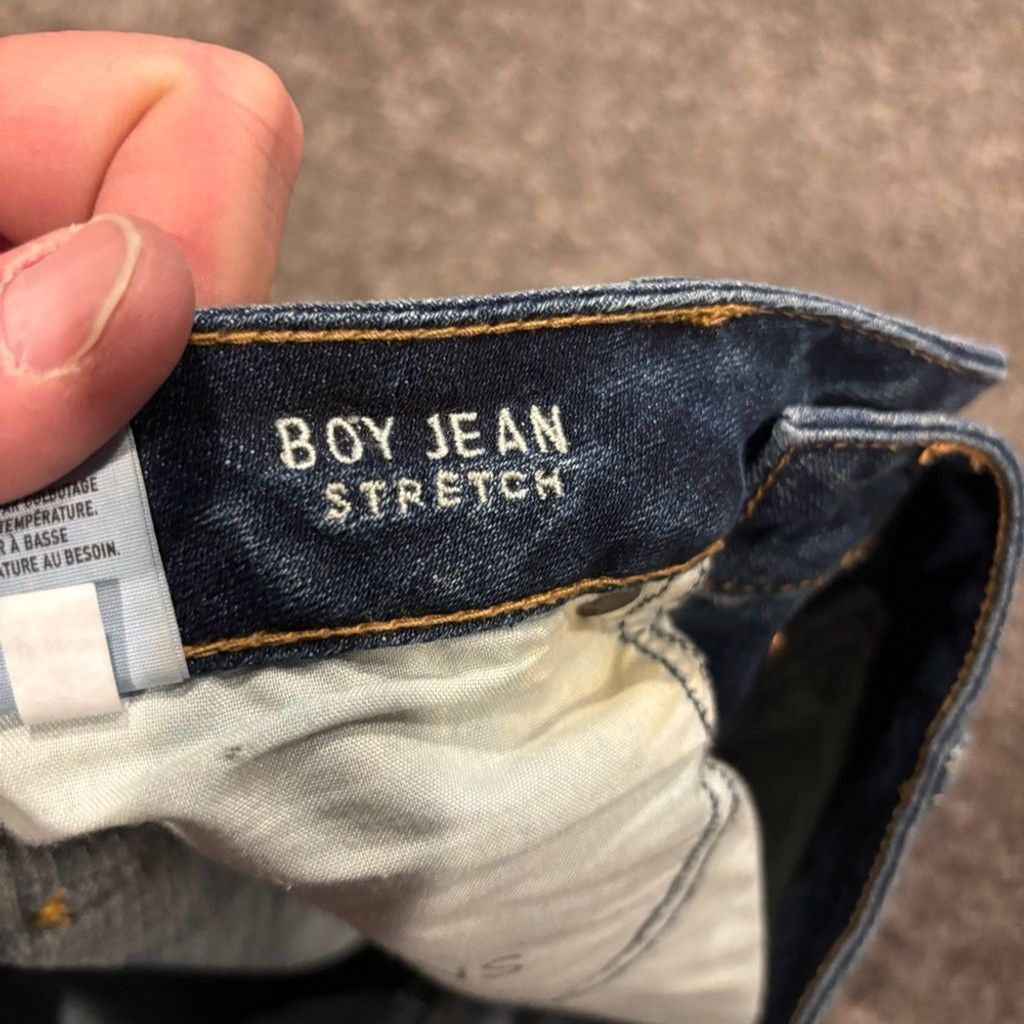 American Eagle Outfitters Women's American Eagle Boy Jean Blue Jeans Size 28" / US 6 / IT 42 - 6 Thumbnail