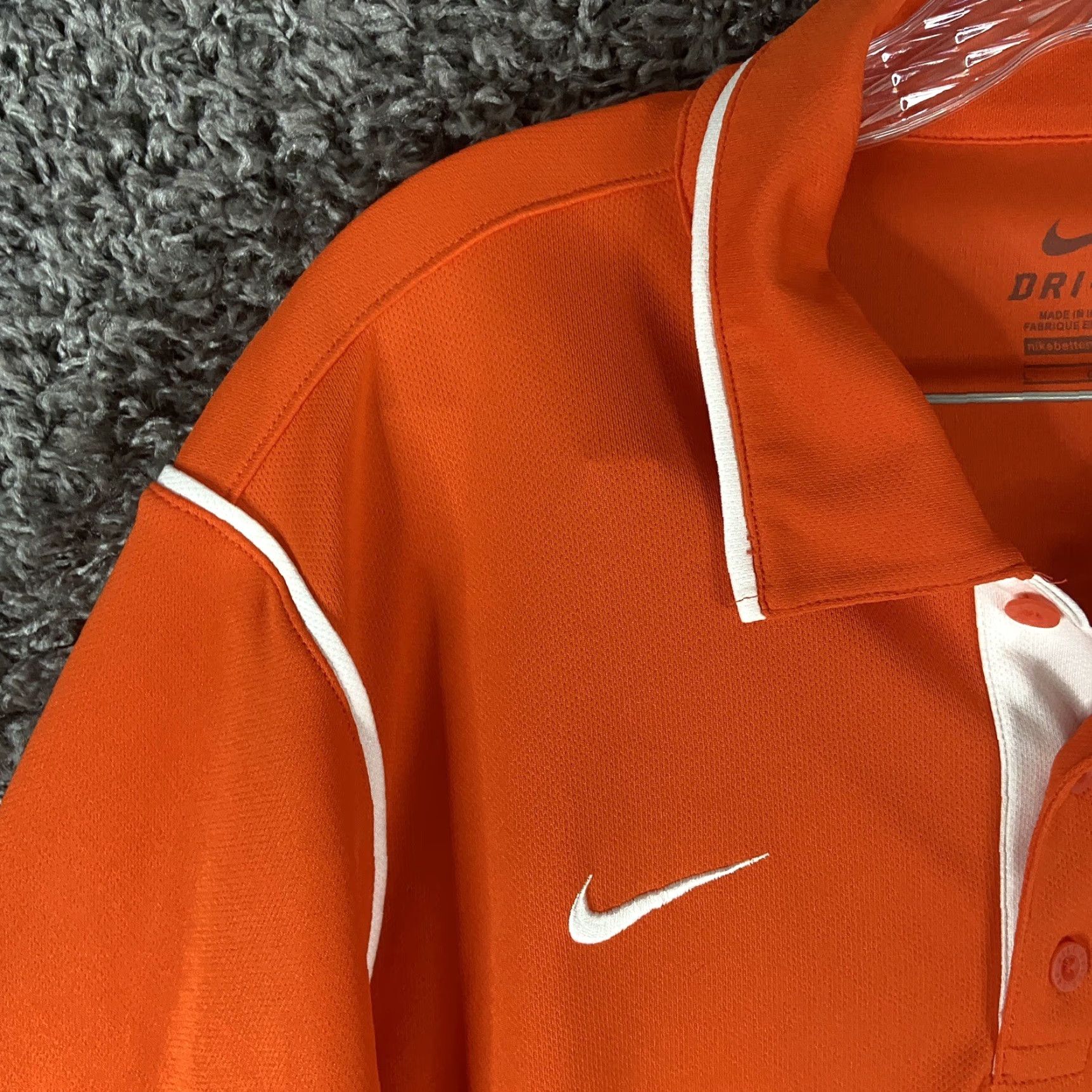 Nike Nike Dri-Fit Orange Polo Shirt Men's L Size US L / EU 52-54 / 3 - 5 Thumbnail