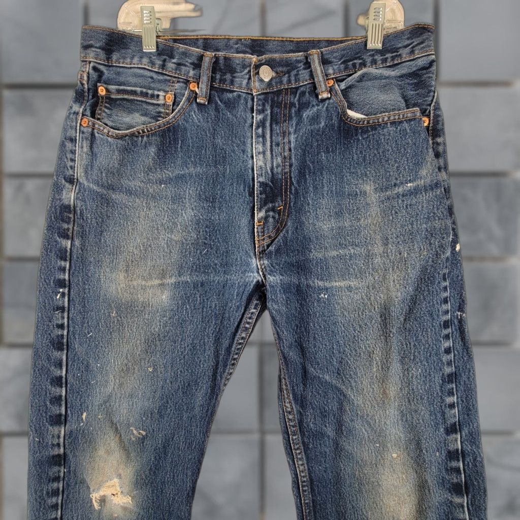 Levi's Levi's Jeans Men 34x30 505 Blue Denim Straight Regular 5-Pocket N/A Size US 34 / EU 50 - 1 Thumbnail