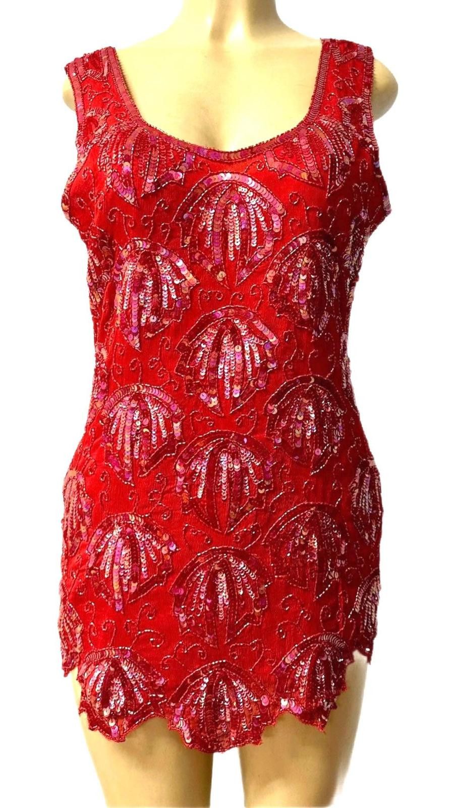 Other Sequin Top Red size 12 Size XL / US 12-14 / IT 48-50 - 1 Thumbnail