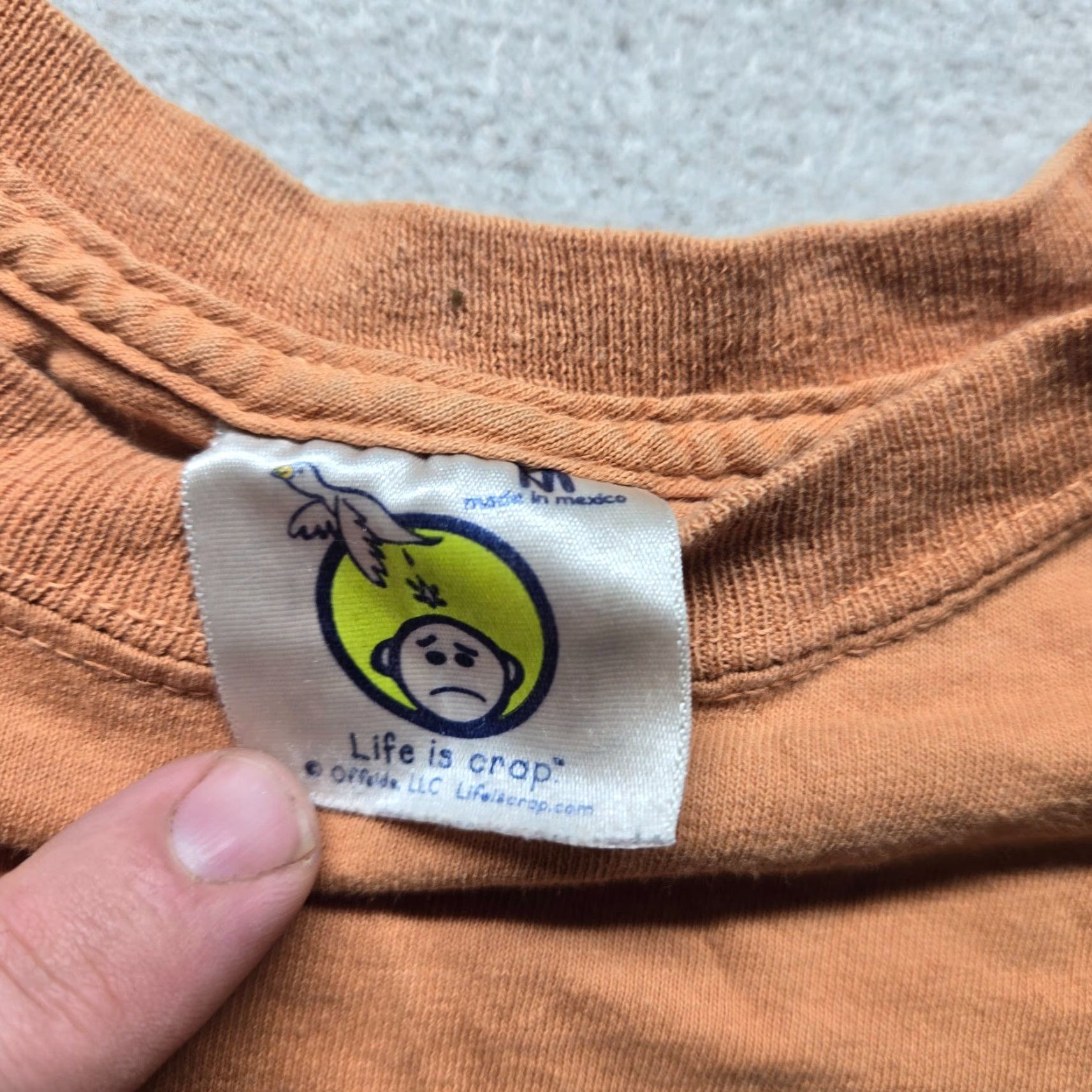 Alife LIFE IS CRAP Shirt Mens Orange Size M Medium Crew Neck T-Shirt 100% Cotton Men’s Clothing Graphic Motorcycles Vintage Style? Size US M / EU 48-50 / 2 - 4 Thumbnail