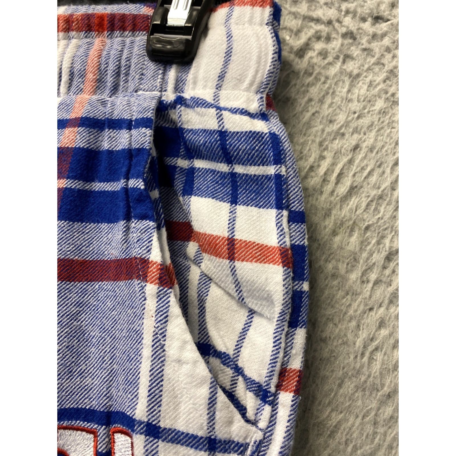 NFL NFL New York Giants Pajama Pants Mens Small Blue Plaid Sleepwear Lounge Cotton Size US 29 - 7 Thumbnail