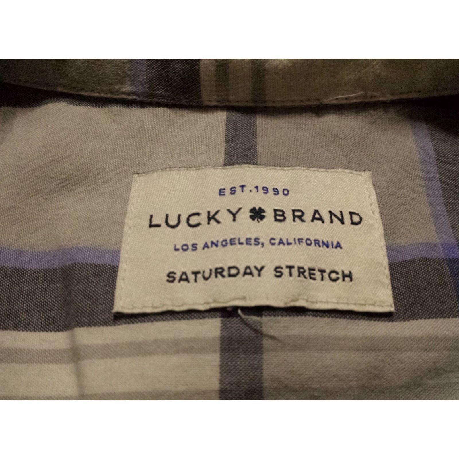Lucky Brand Lucky Brand Mens Shirt Short Sleeve Button-Front Multicolor Plaid Check XS? Size US S / EU 44-46 / 1 - 5 Thumbnail