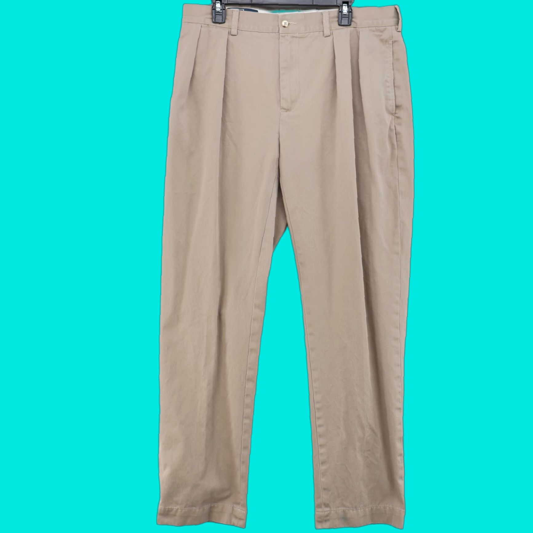 Ralph Lauren VTG Polo Ralph Lauren Ethan Pants Mens 36x33 Khaki Classic Fit Chino Office Wear Size US M / EU 48-50 / 2 - 1 Thumbnail