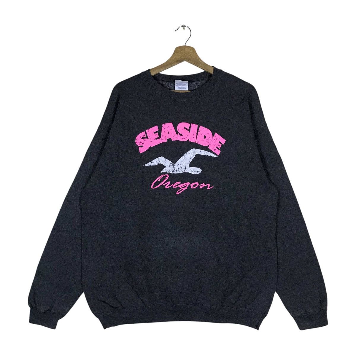 Vintage Vintage C Port and Company Seaside Oregon Pullover Jumper Size US L / EU 52-54 / 3 - 1 Thumbnail